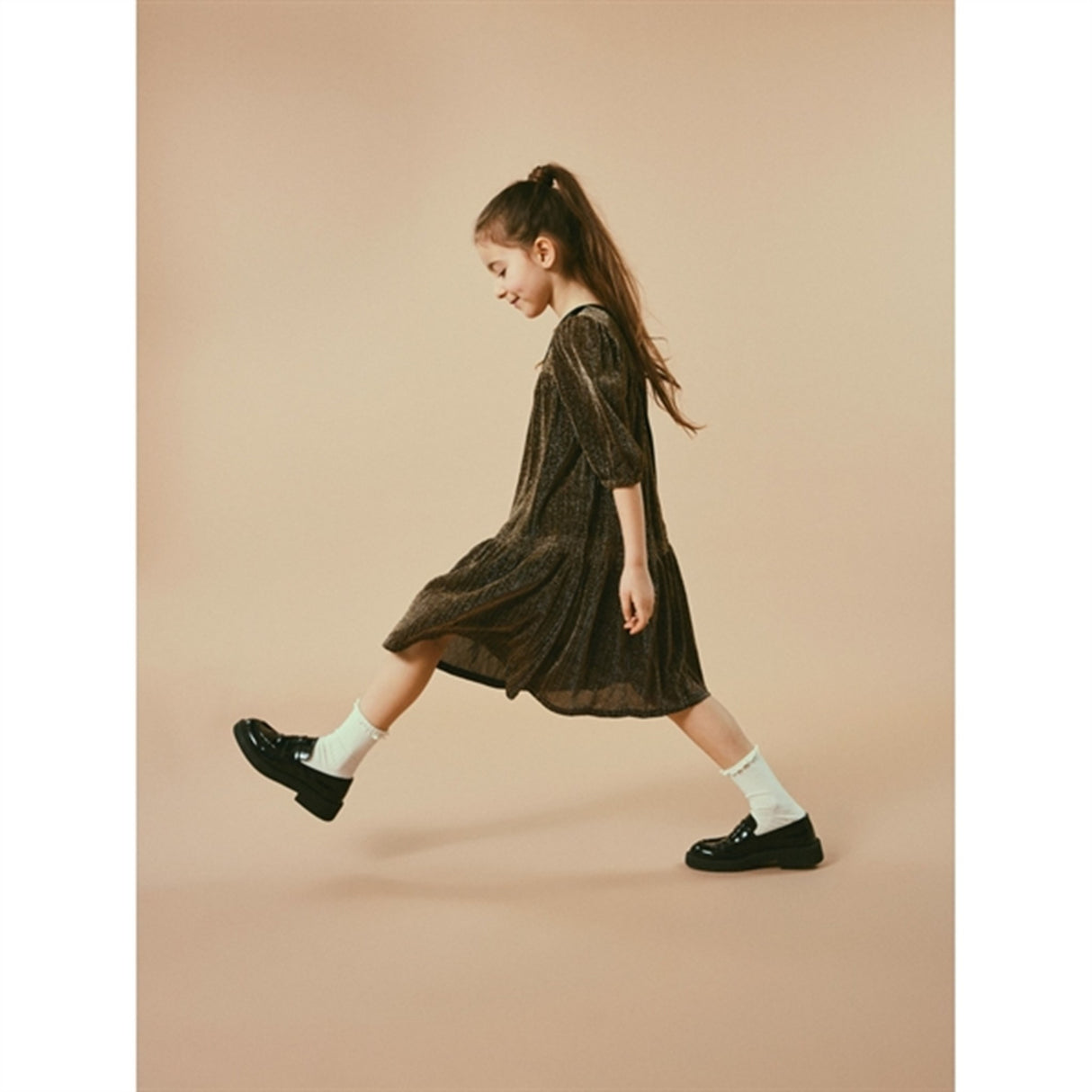 Name it Gold Colour Risilk Kjole