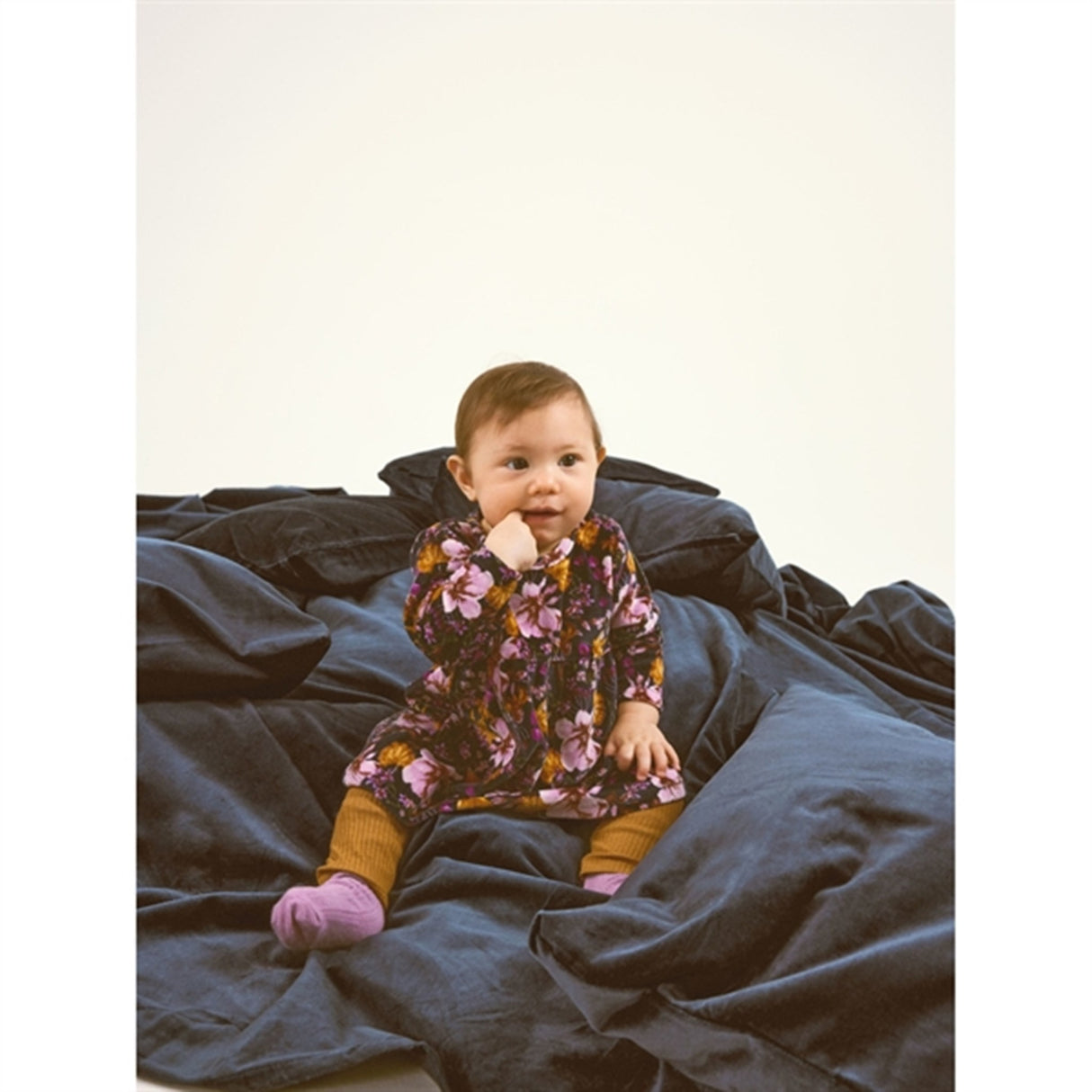 Name it India Ink Restanne Velour Kjole