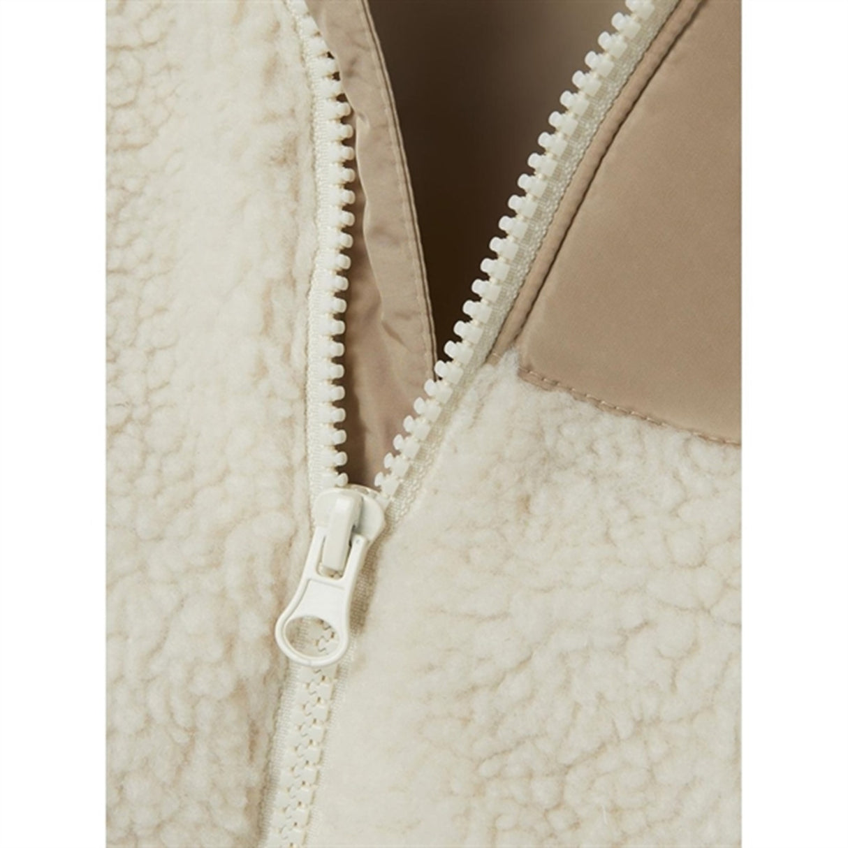 Name it Whitecap Gray Mosie Teddy Jakke