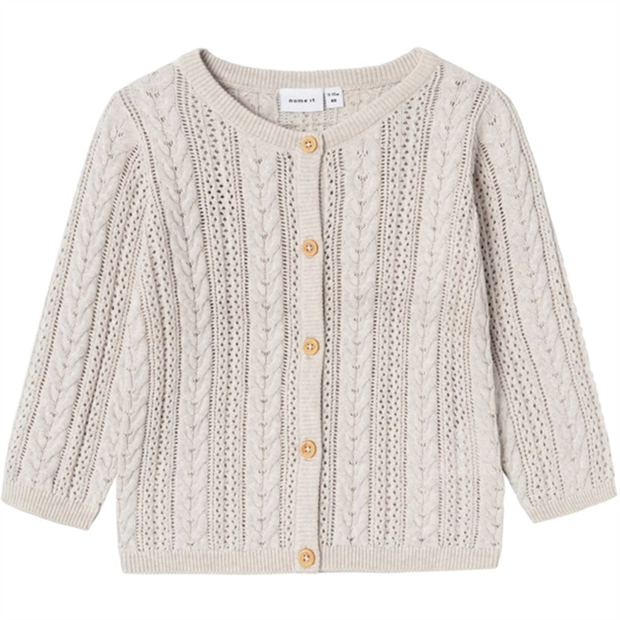 Name it Peyote Melange Bepil Strikk Cardigan