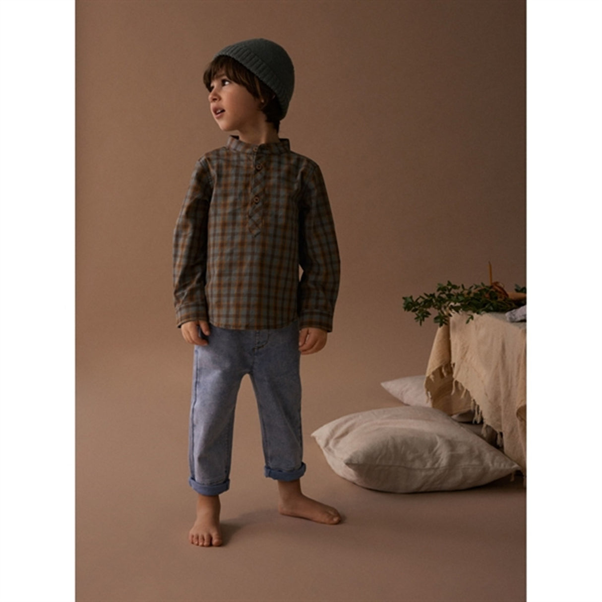 Lil'Atelier Agave Green Teo Loose Skjorte