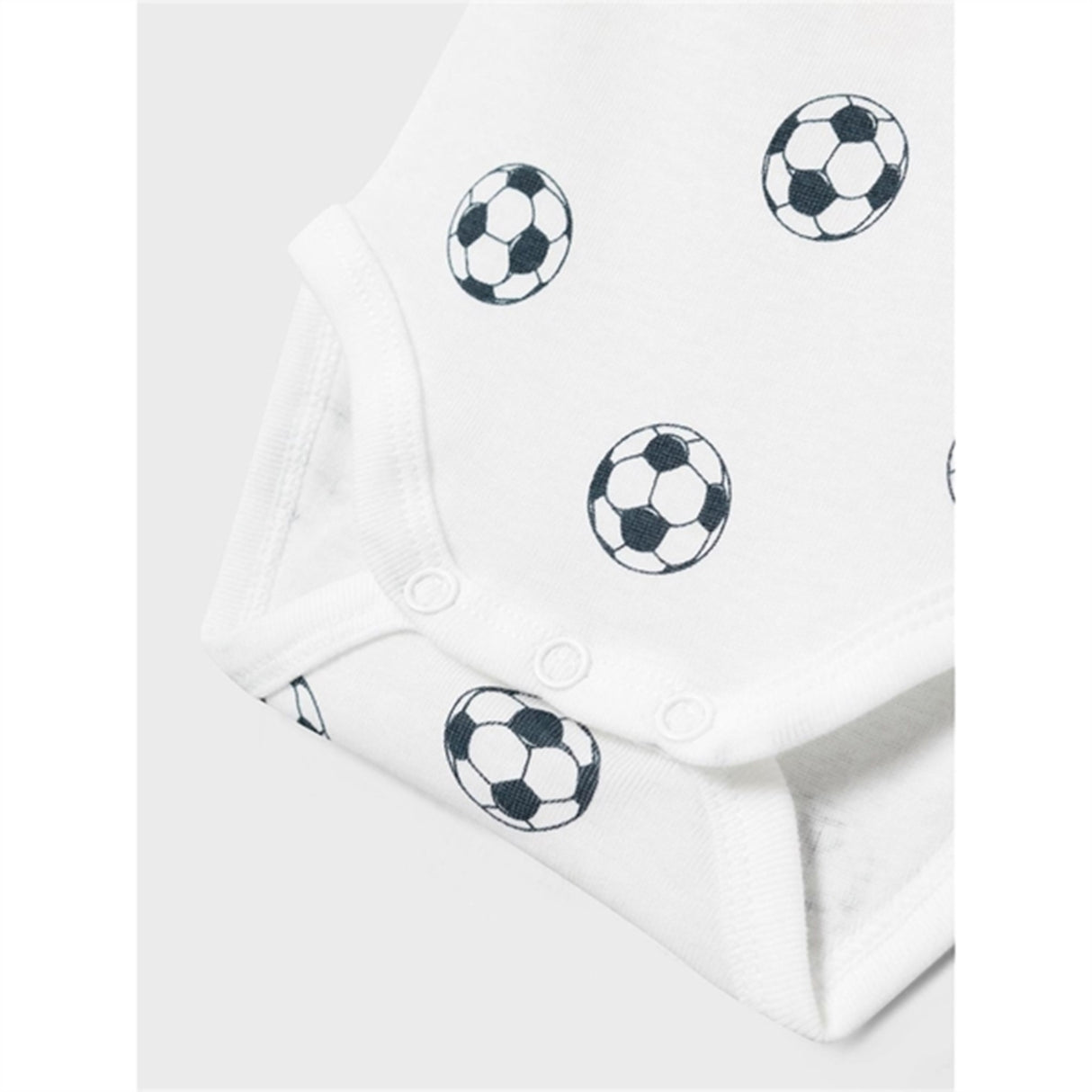 Name it Bright White Football Body 2-pakning Noos