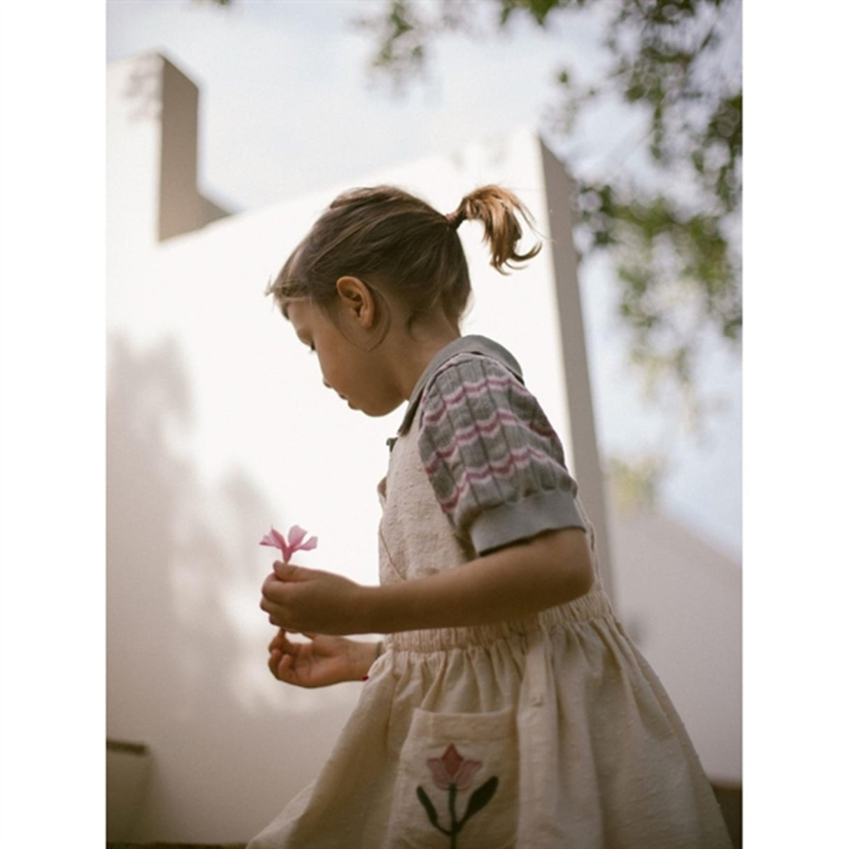 Lil'Atelier Dried Sage Danita Strikk Polo