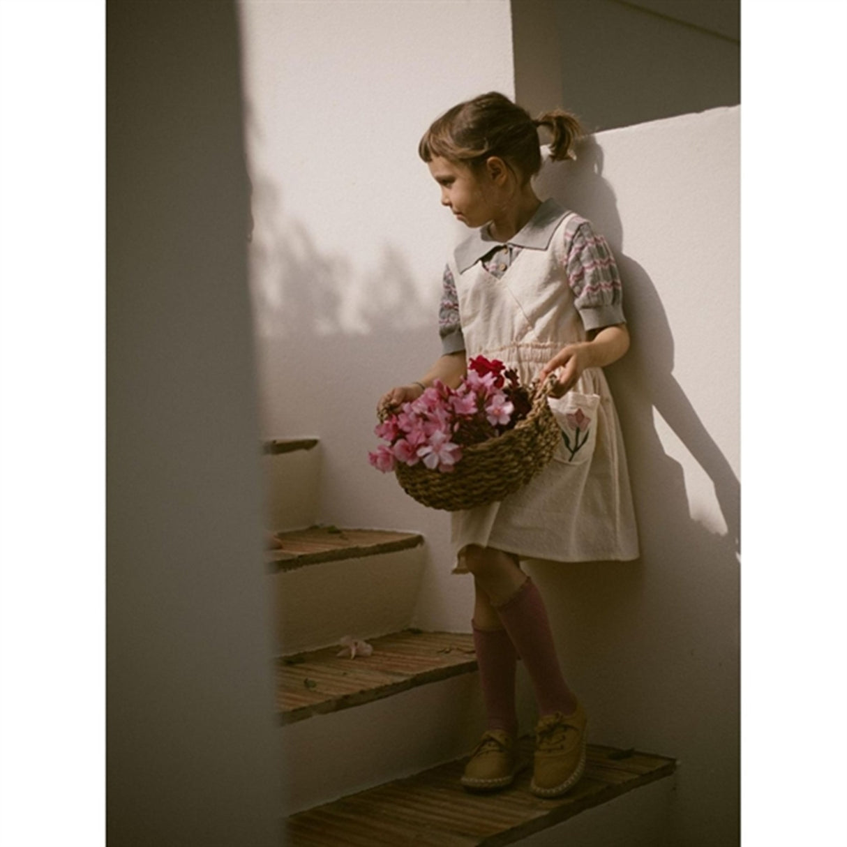 Lil'Atelier Dried Sage Danita Strikk Polo