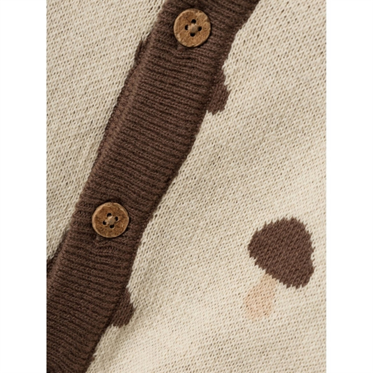 Lil'Atelier Wood Ash Saran Strikk Cardigan