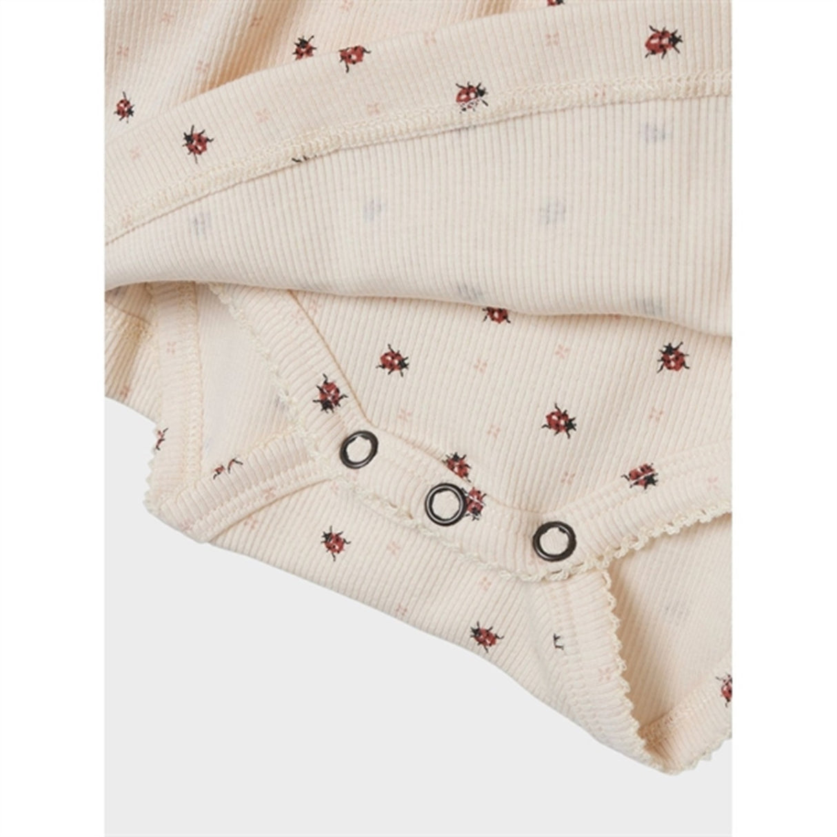 Lil'Atelier Whitecap Gray Ladybug Gago Body Kjole