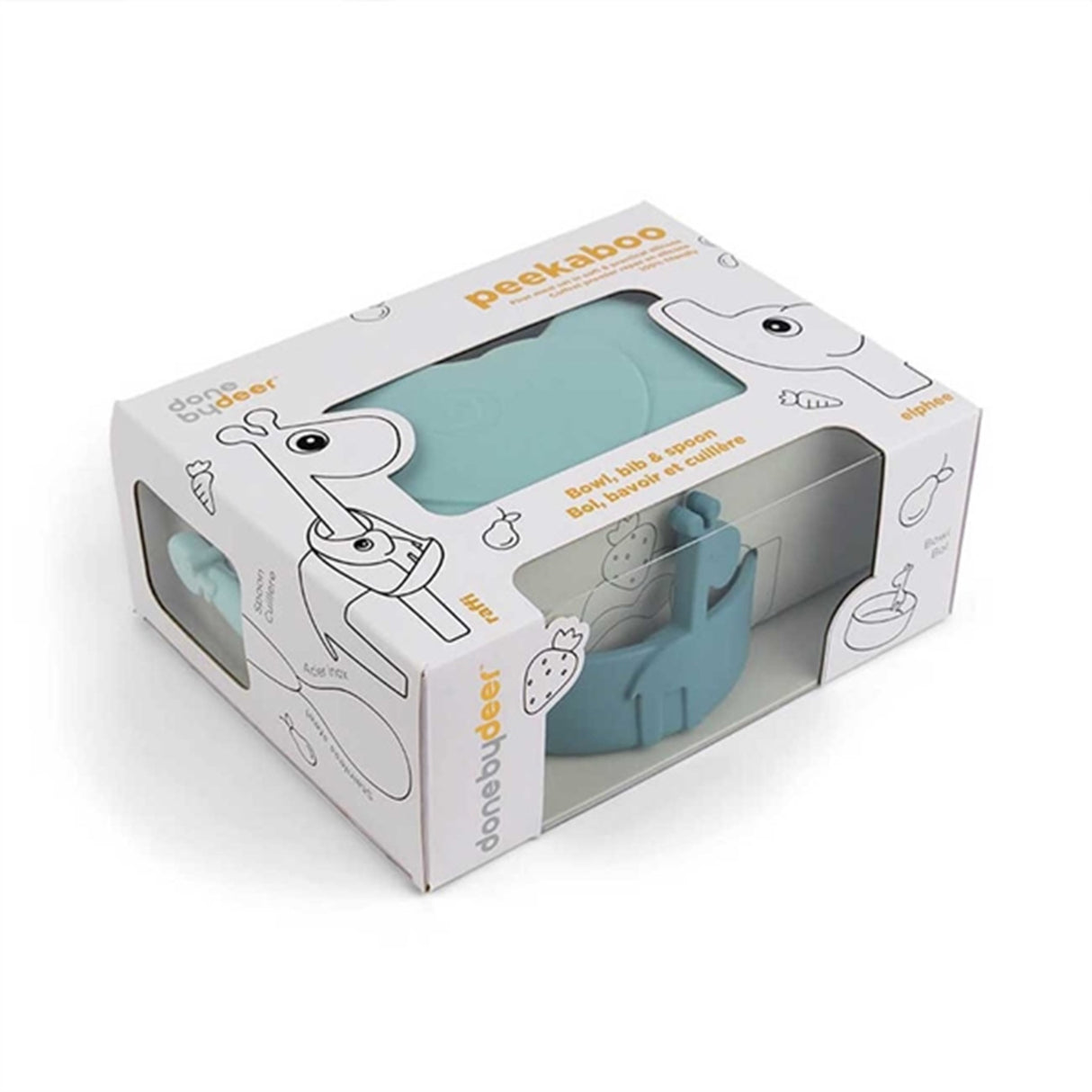 Done by Deer Peekaboo Første Måltidssæt Deer Friends Powder