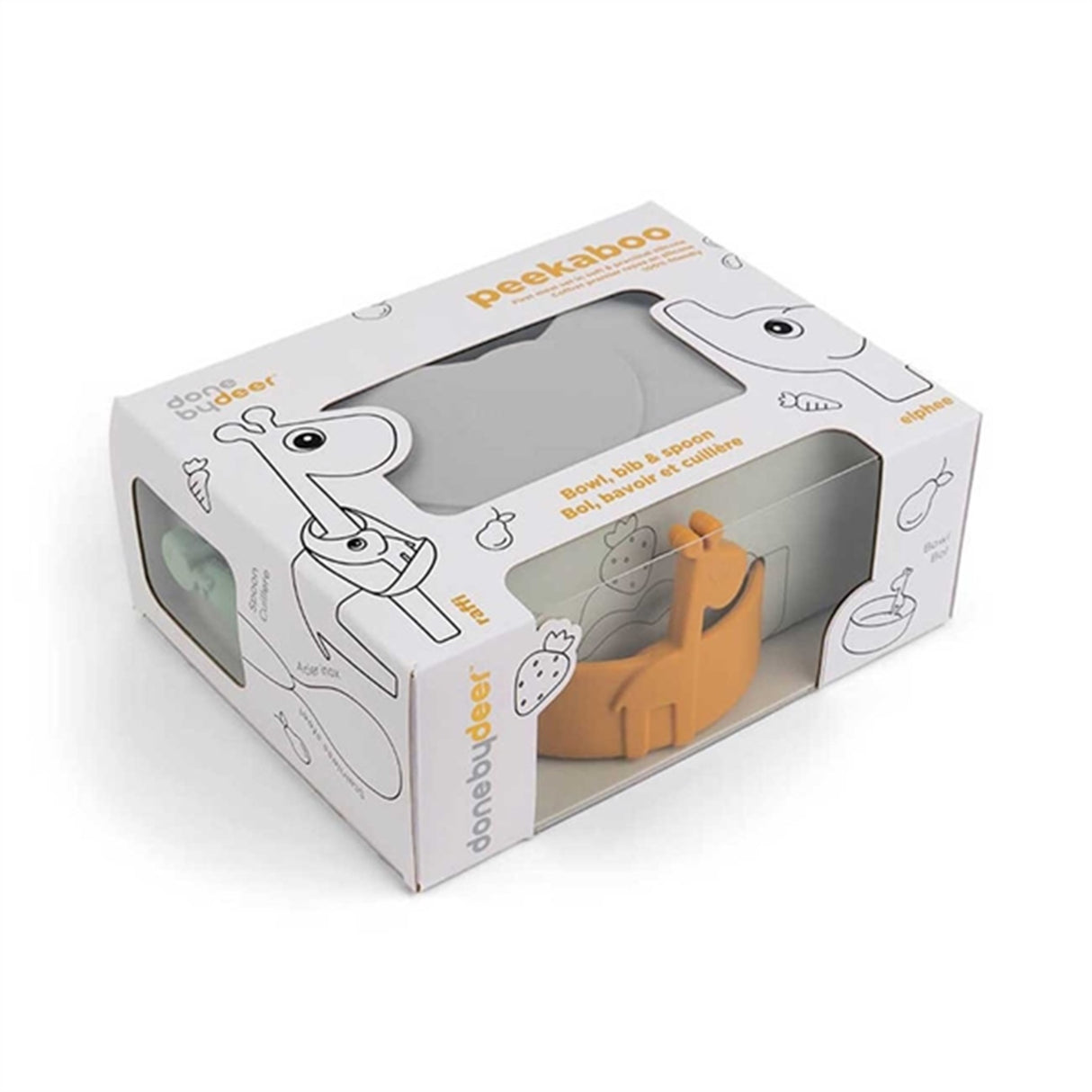 Done by Deer Peekaboo Første Måltidssæt Deer Friends Powder