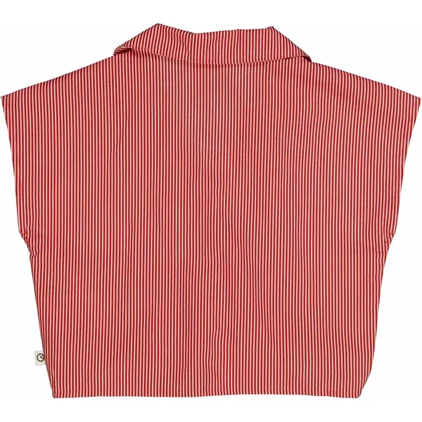 Müsli Balsam Cream/Apple Red Poplin Stripe Skjorte Topp