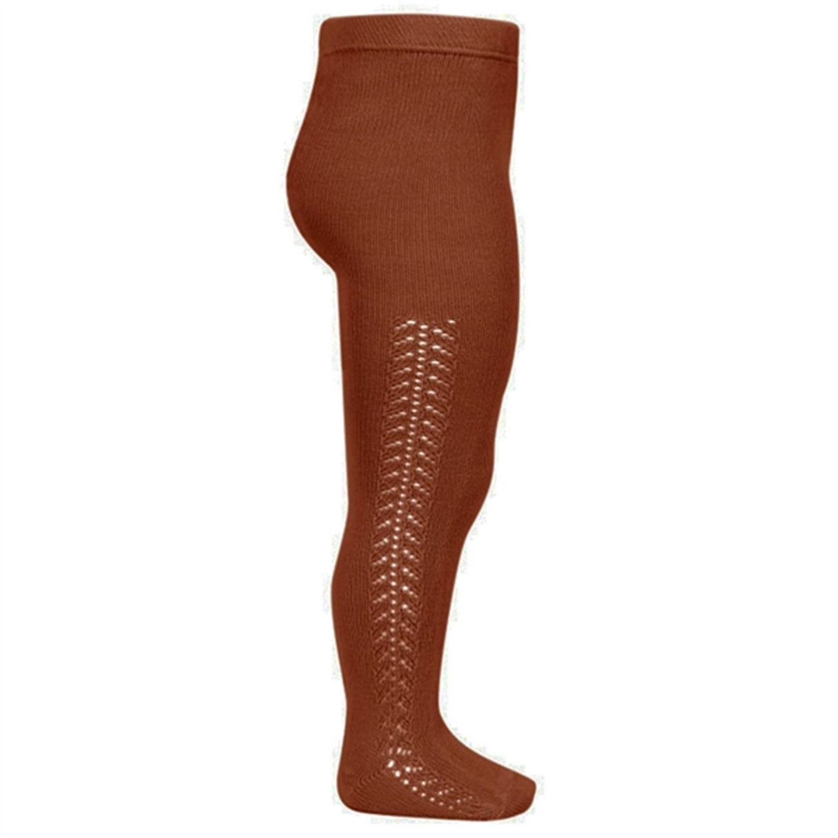 Cóndor Ull Tights M. Hullmønster Terracota