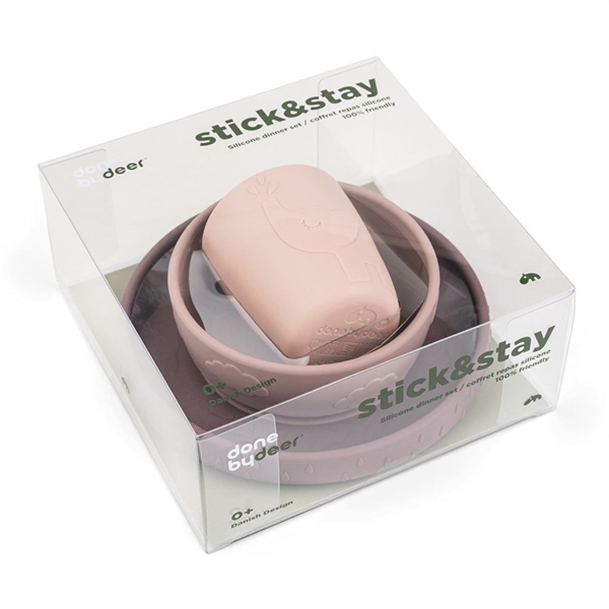 Done by Deer Stick&Stay Spisestue Sett Deer Friends Pudder