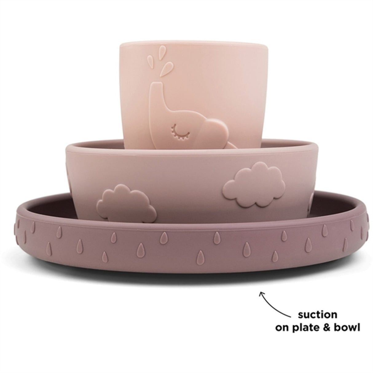 Done by Deer Stick&Stay Spisestue Sett Deer Friends Pudder