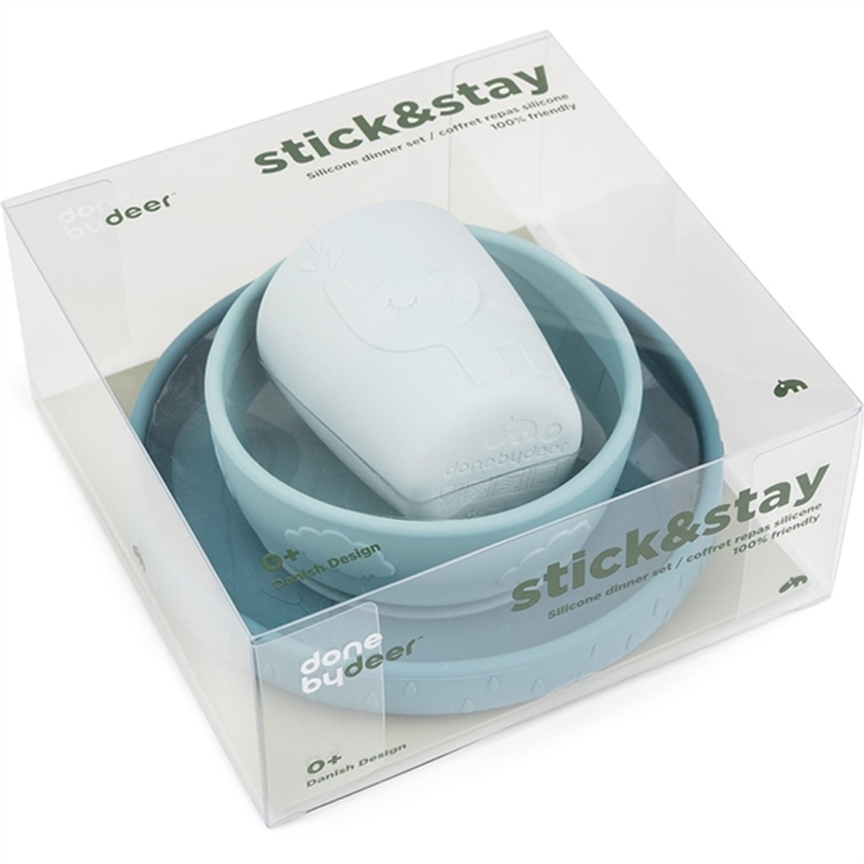 Done by Deer Stick&Stay Spisestue Sett Deer Friends Blå