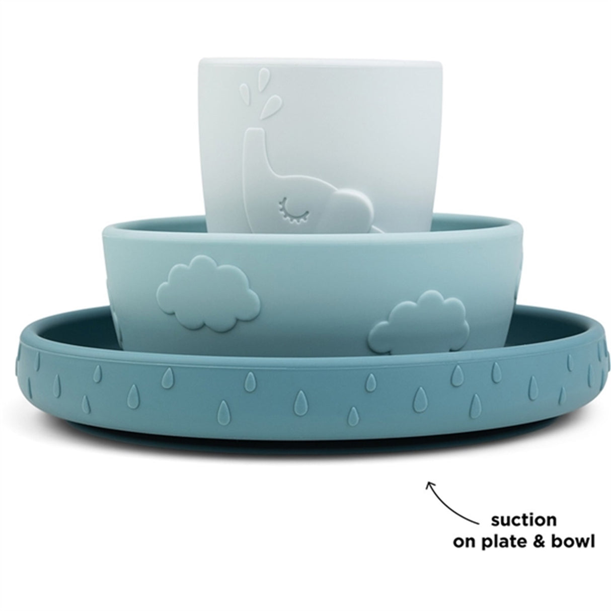 Done by Deer Stick&Stay Spisestue Sett Deer Friends Blå