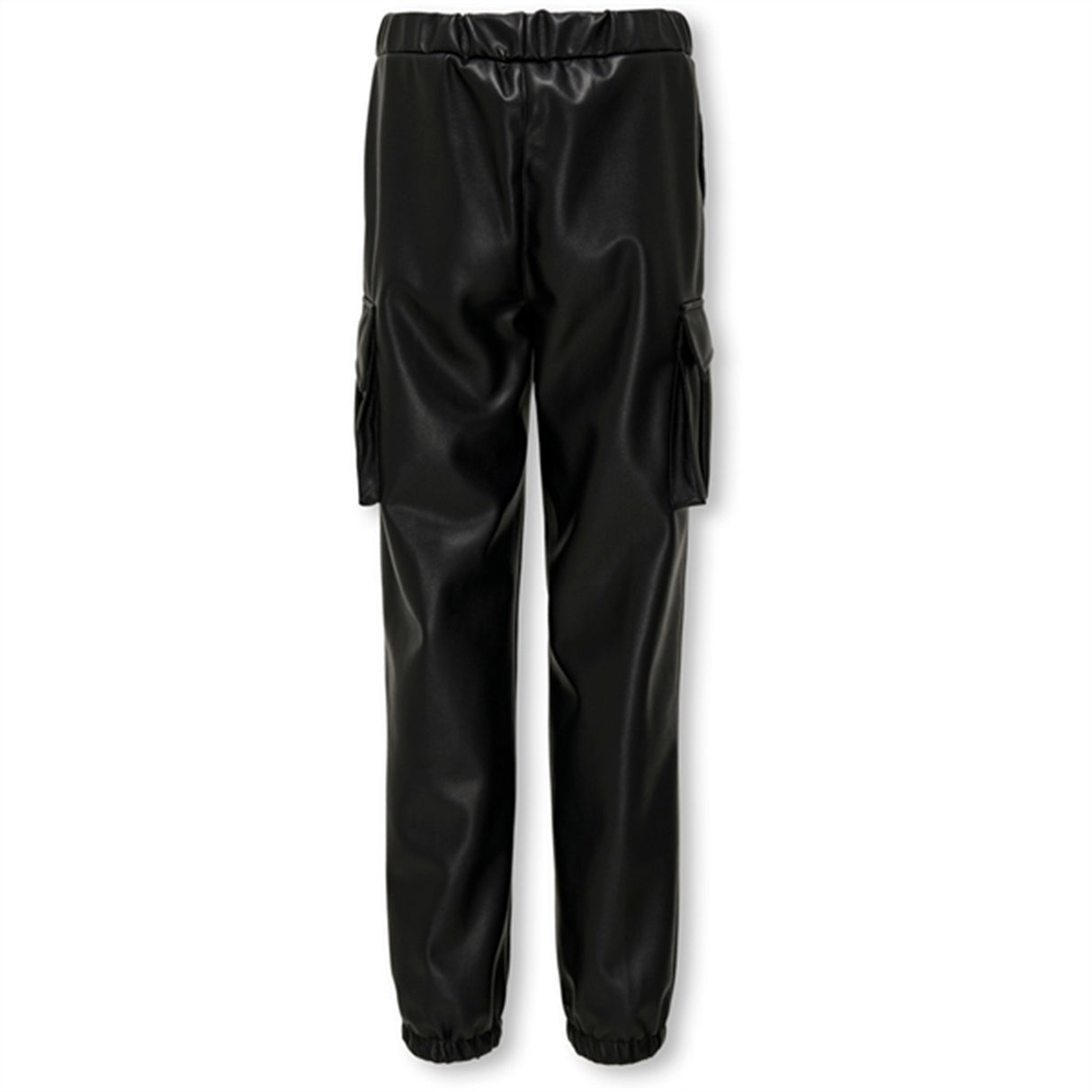 Kids ONLY Black Heidi Faux Lær Trackpants