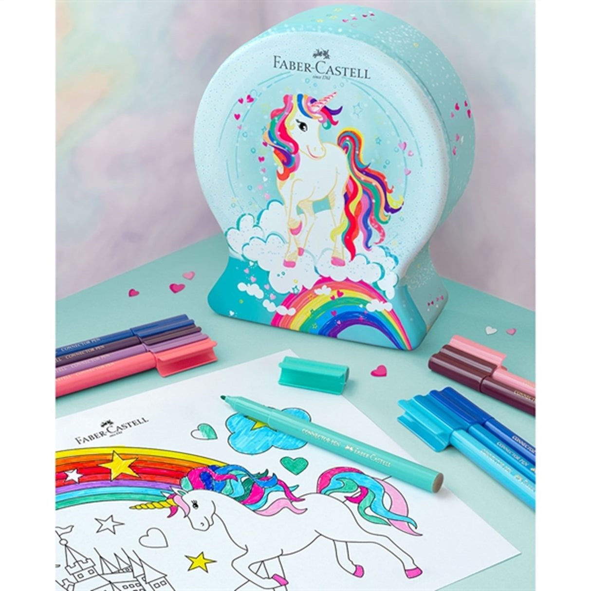 Faber-Castell Tusser Connector 33 stk. Unicorn Hest