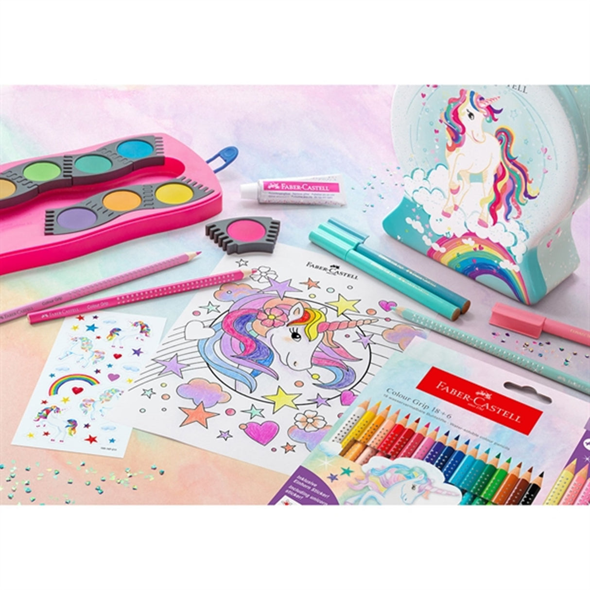 Faber-Castell Tusser Connector 33 stk. Unicorn Hest
