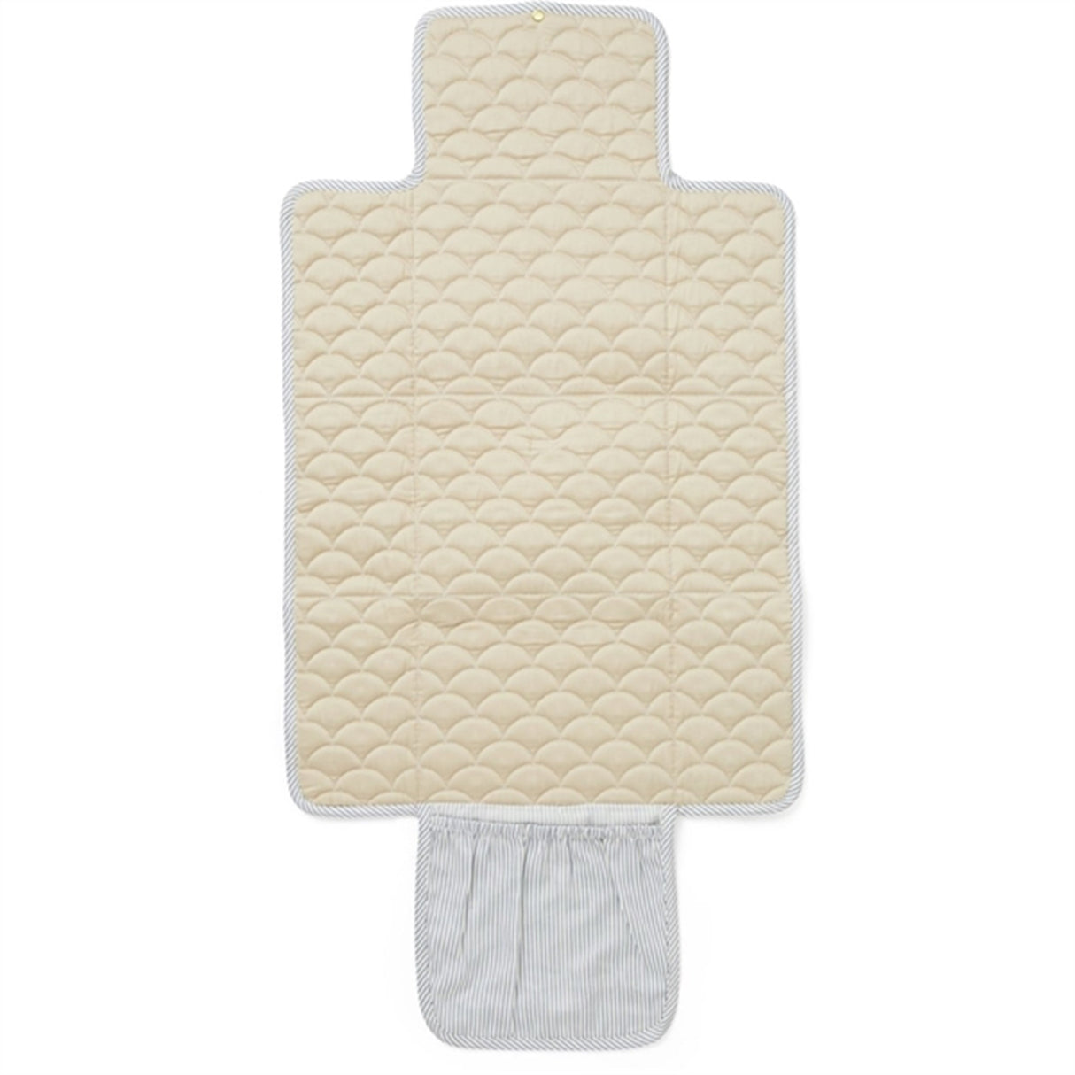 Cam Cam Copenhagen Quiltet Stelleunderlag Classic Stripes Blue, Praline