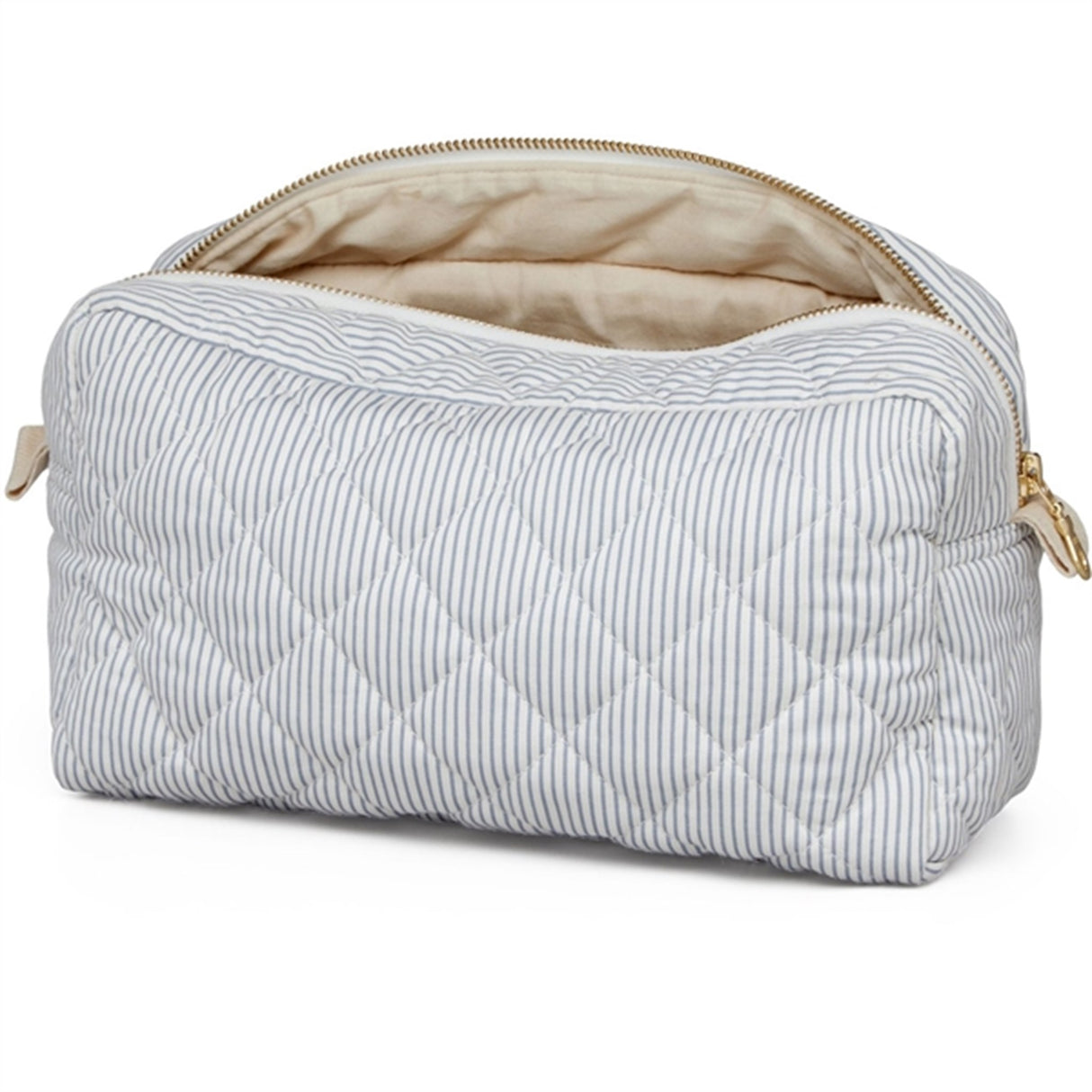 Cam Cam Copenhagen Toalettveske Classic Stripes Blue, Praline