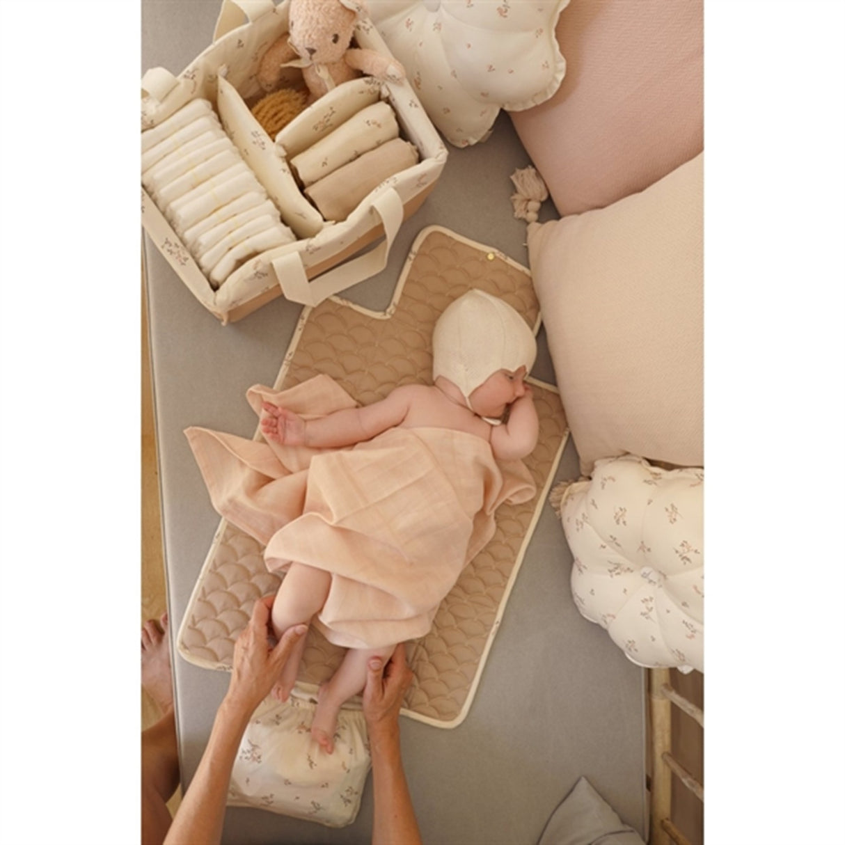 Cam Cam Copenhagen Quiltet Stelleunderlag Ashley, Latte