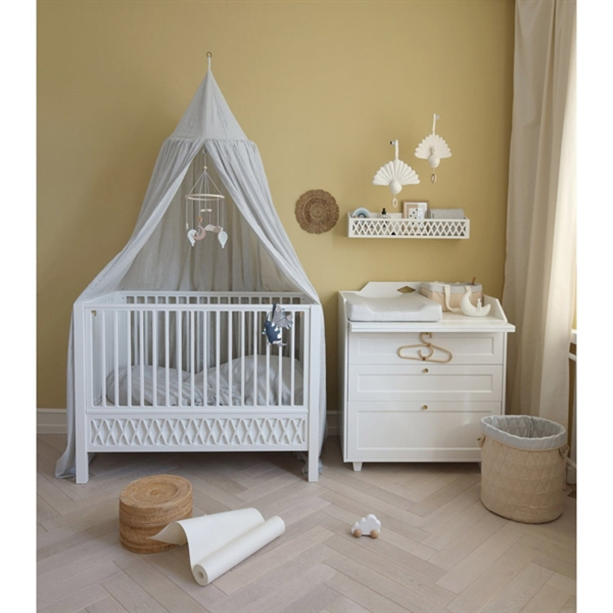 Cam Cam Copenhagen Sengehimmel Classic Stripes Blue