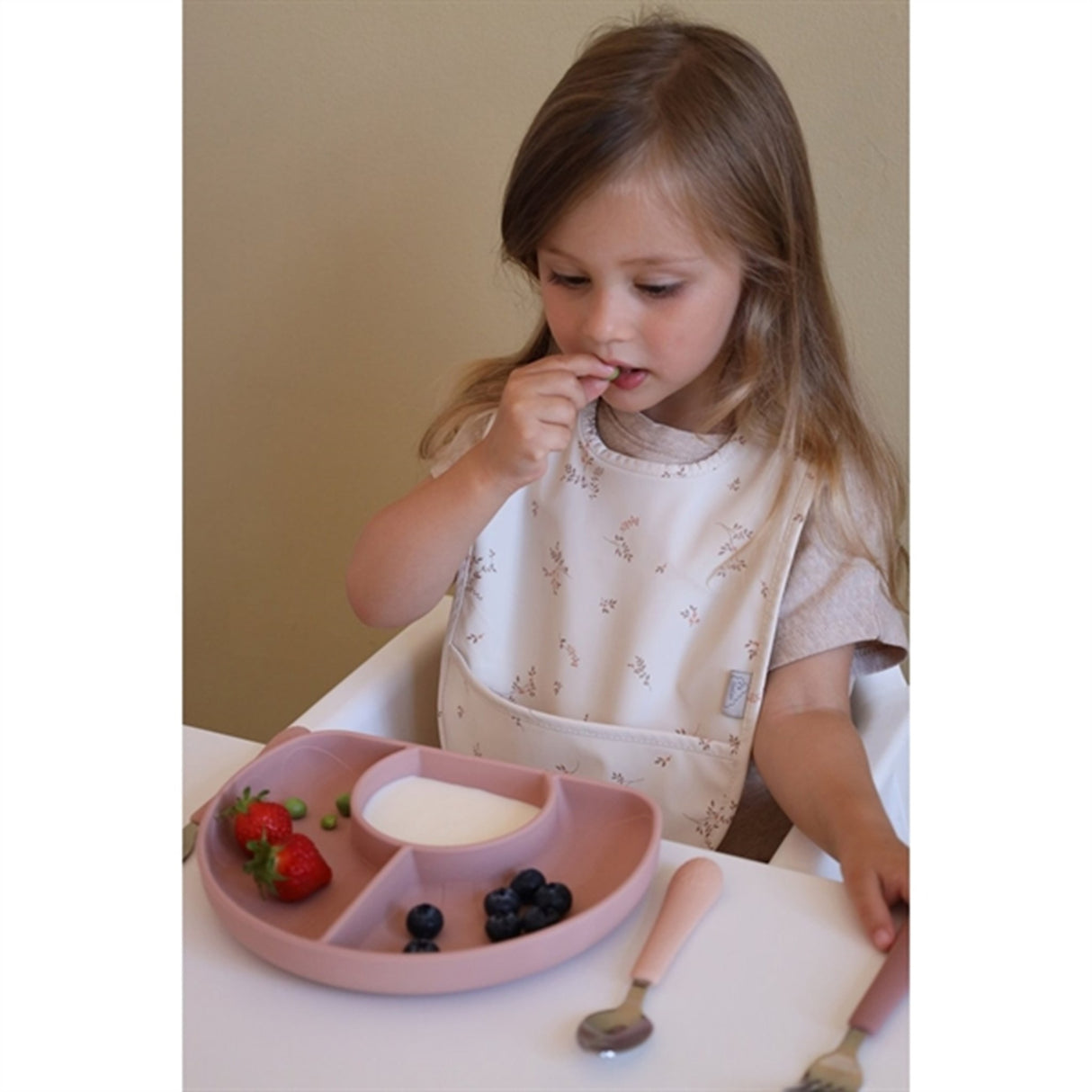 Cam Cam Copenhagen Flower Delt Tallerken Dusty Rose