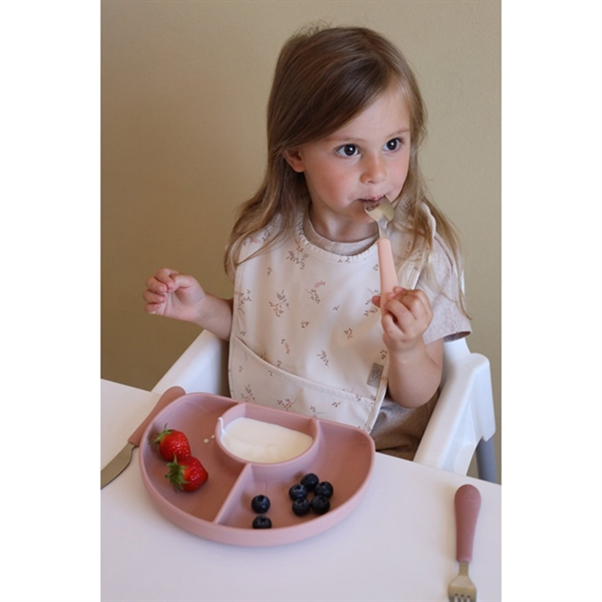 Cam Cam Copenhagen Flower Delt Tallerken Dusty Rose