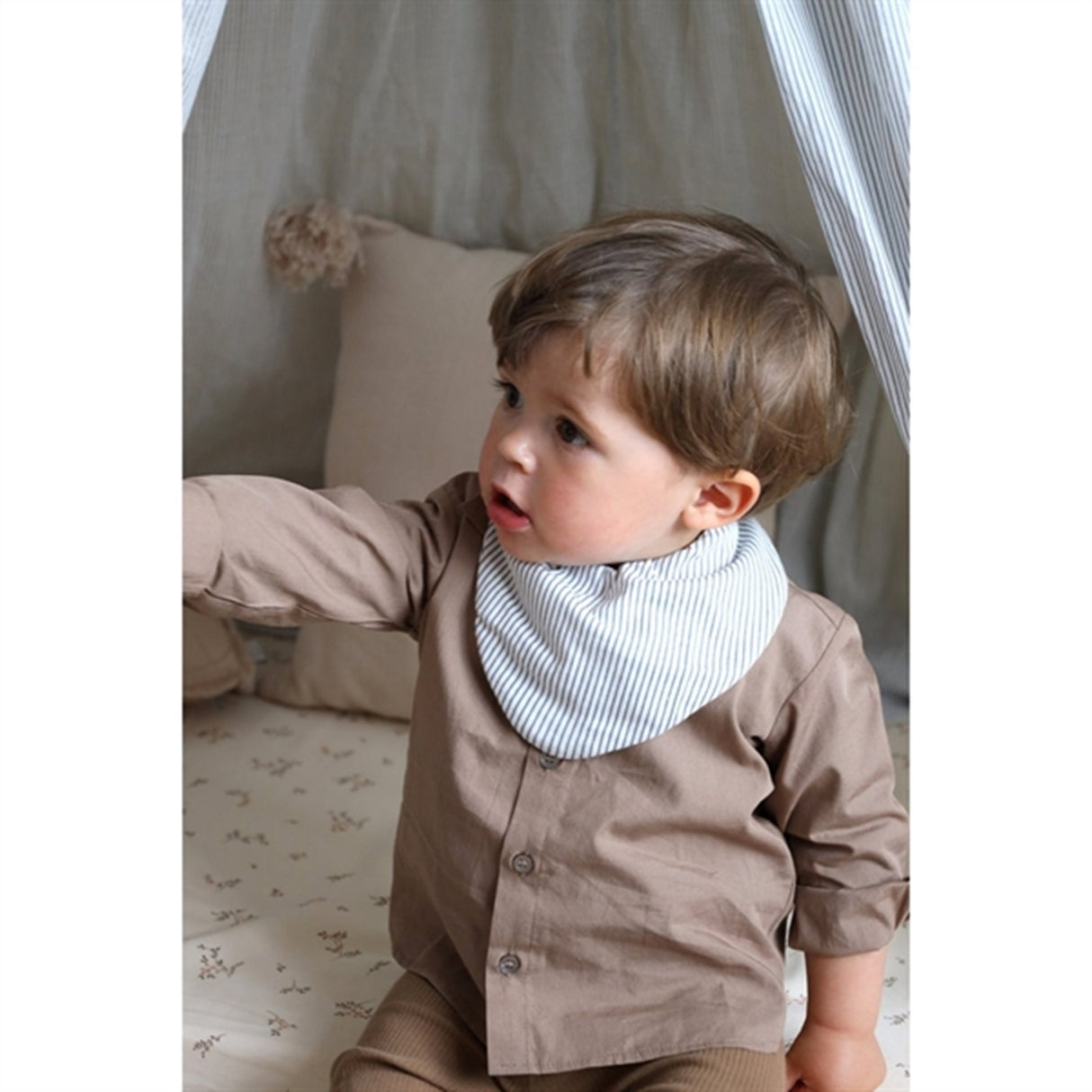 Cam Cam Copenhagen Bandana Savlesmæk 2-pakning Classic Stripes Blue