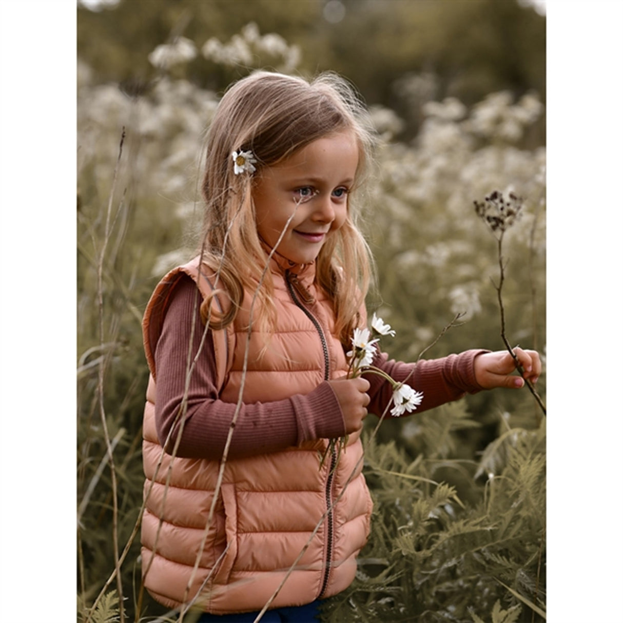 Mikk-Line Nylon puffer 2i1 Jakke Tawny Brown