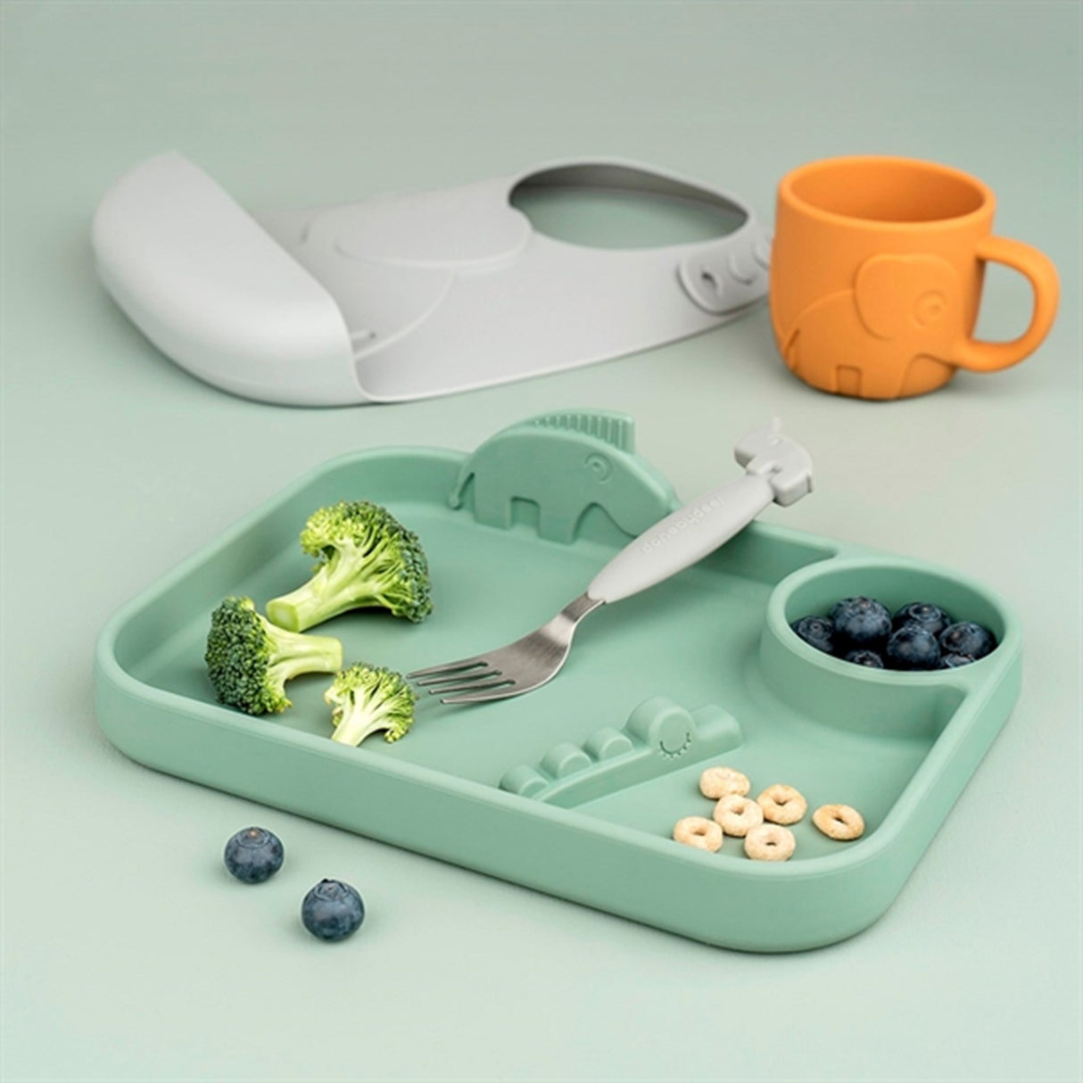 Done by Deer Peekaboo Tallerken Green