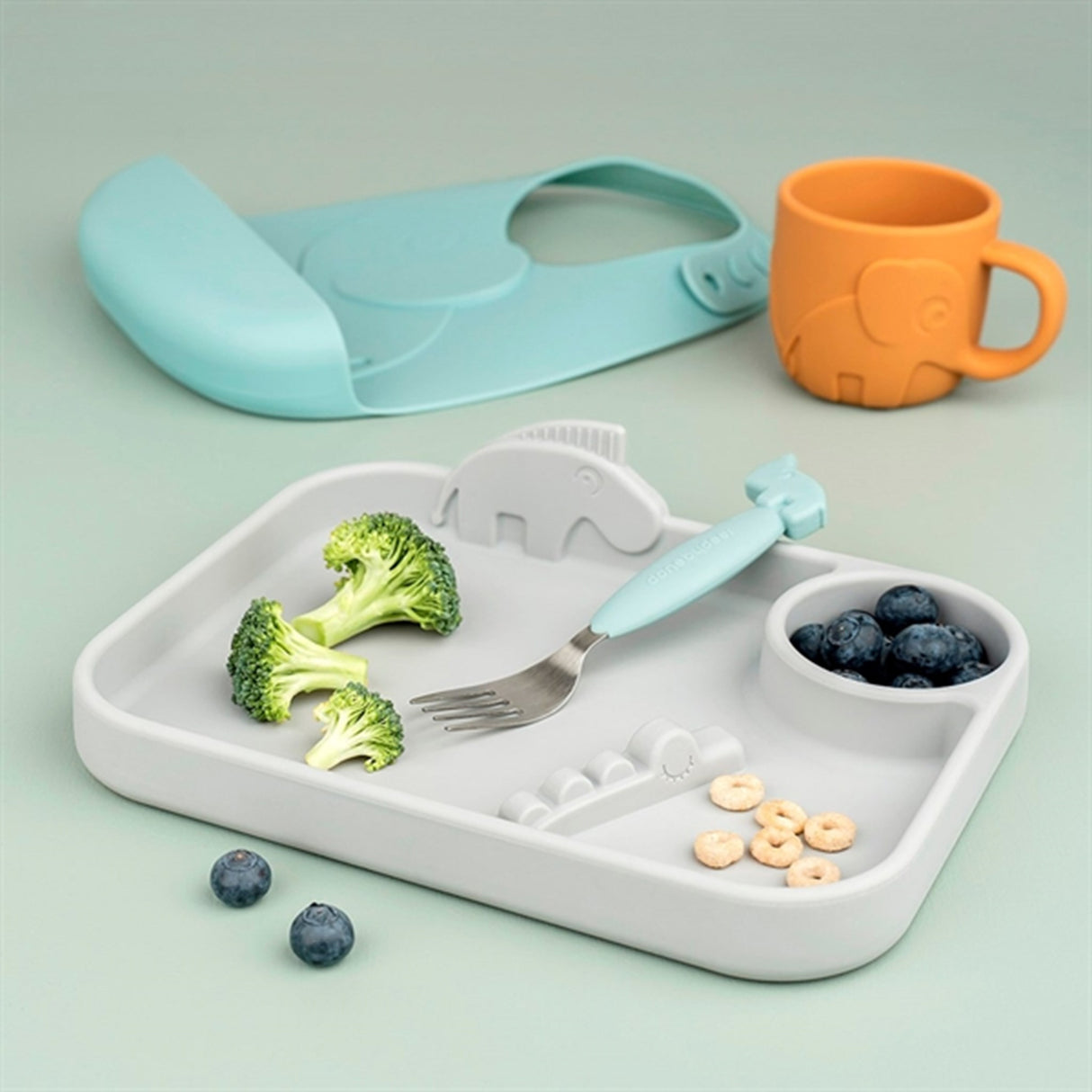 Done by Deer Peekaboo Tallerken Grey