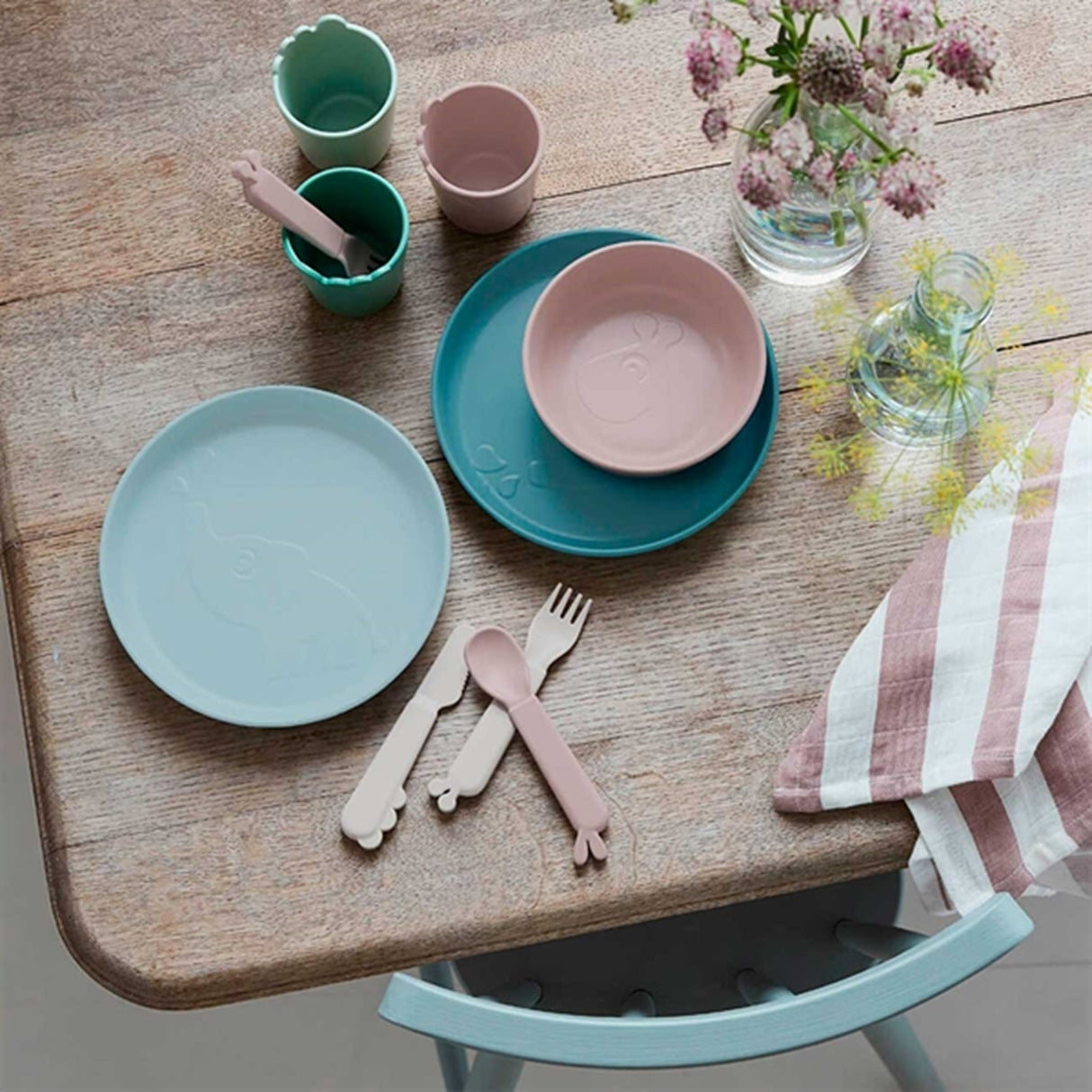 Done by Deer Kiddish Tallerken 2-pak Elphee Sand/Coral