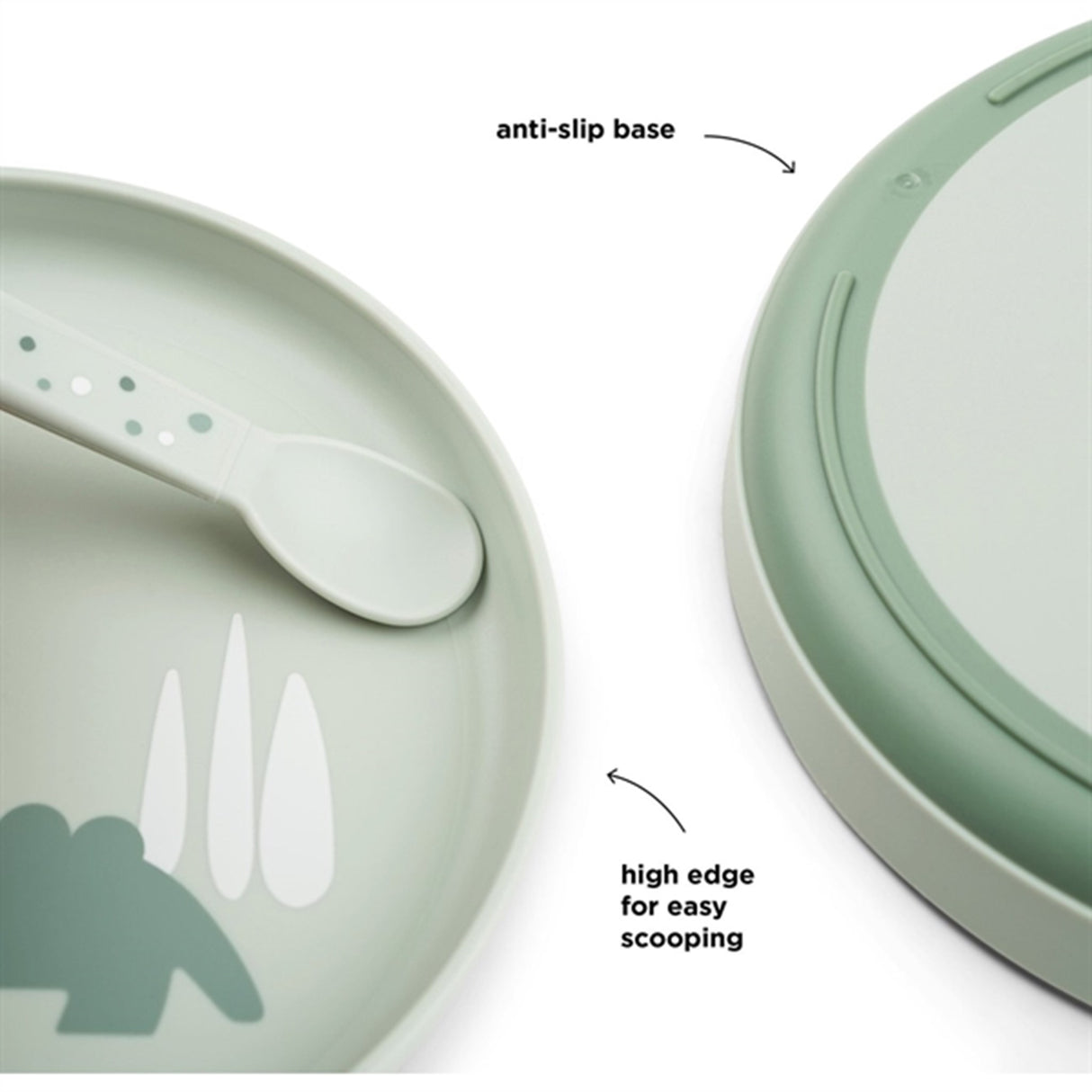 Done by Deer Foodie Tallerken Croco Green