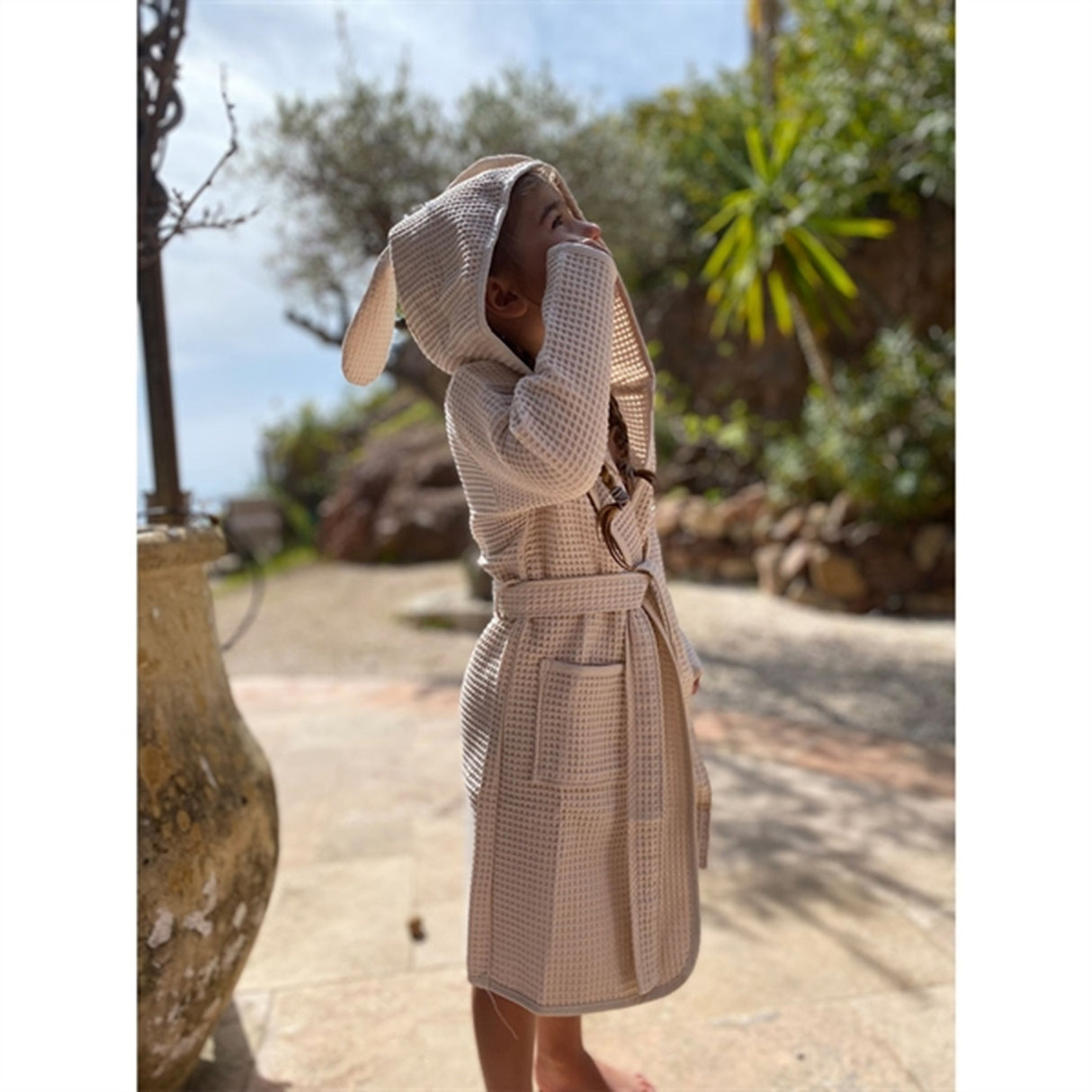 Vanilla COPENHAGEN Badekåpe Waffle Oyster Grey