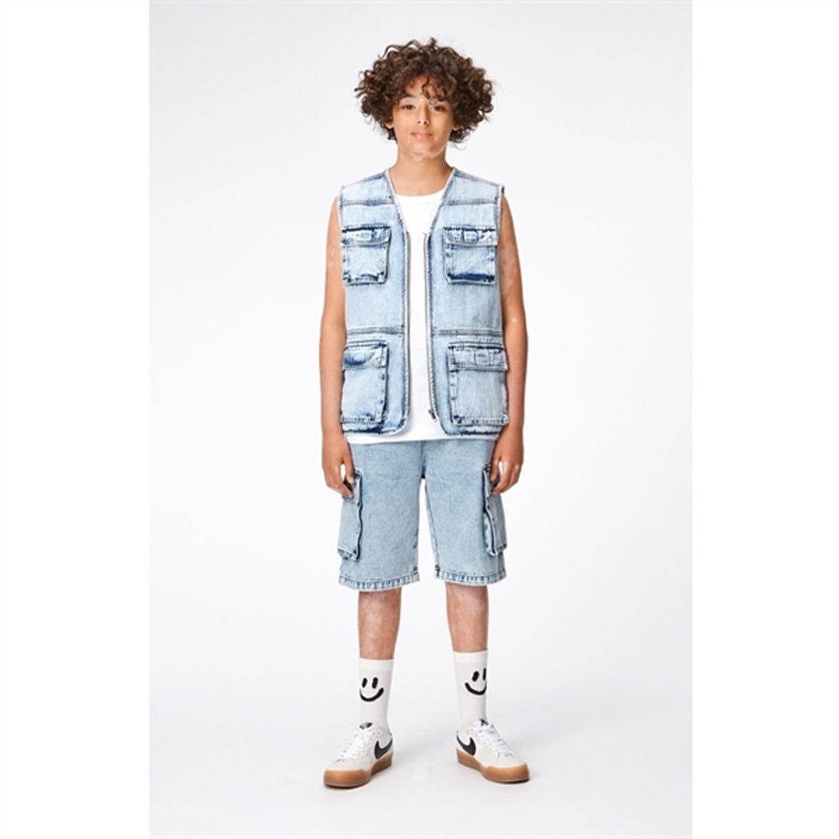 Molo Light Stone Denim Alvy Shorts