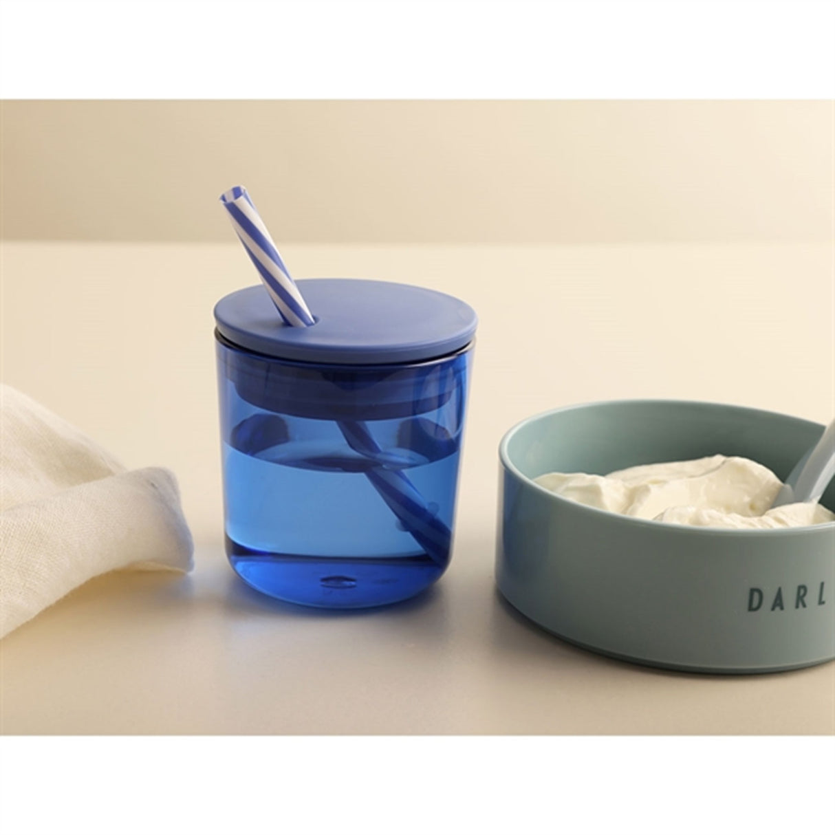 Design Letters Eco Sugerørslåg Blue