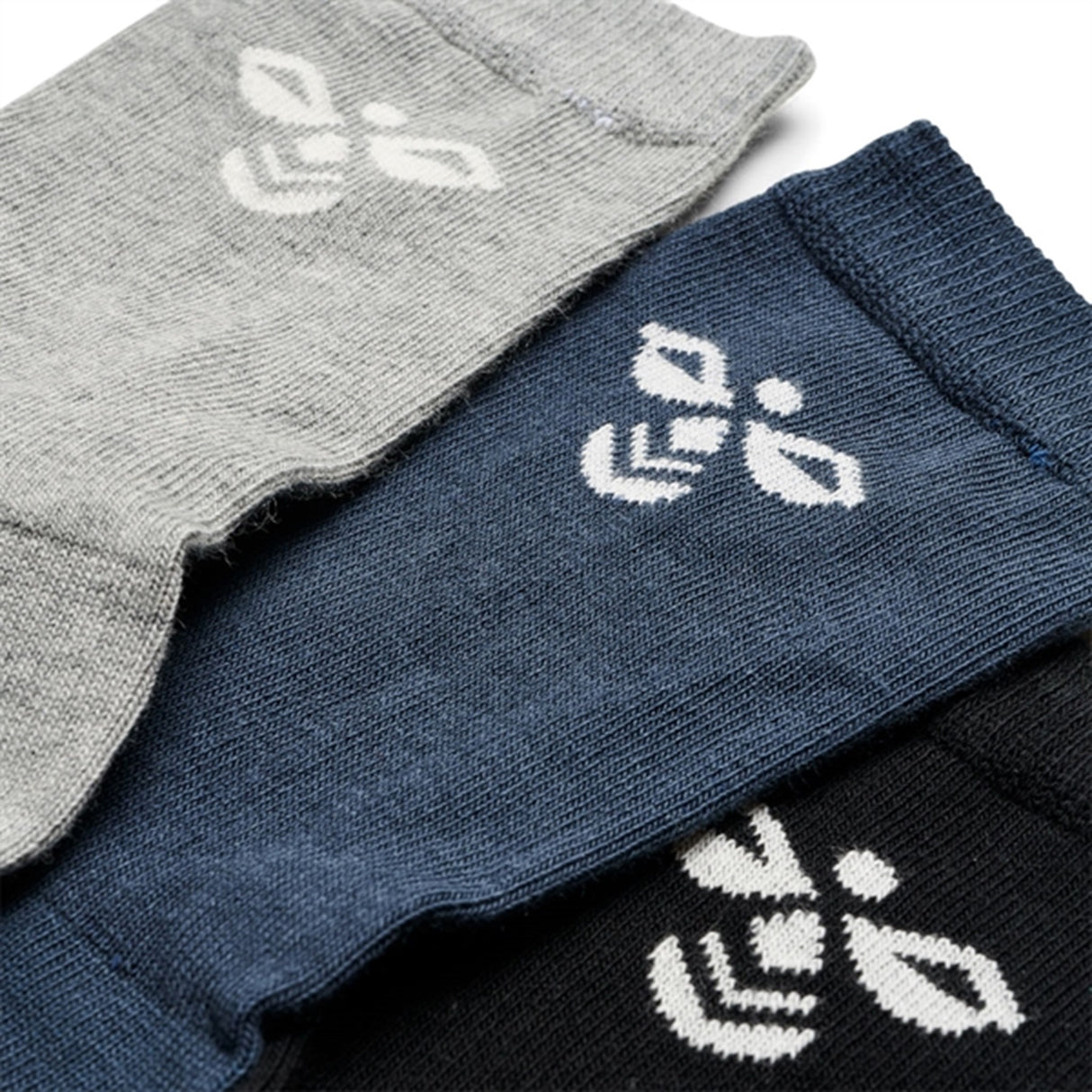 Hummel Black/Grey Melange/Blue Nights Sutton Socks 3-Pak