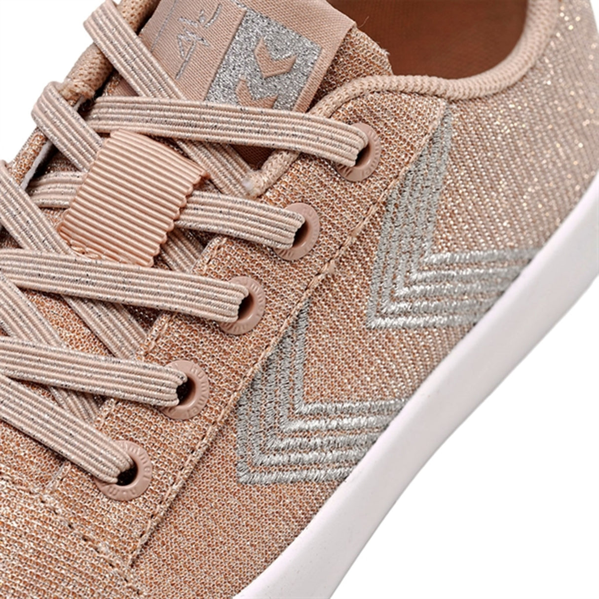 Hummel Prima Base Court Point Pink Glitter Sneakers 3