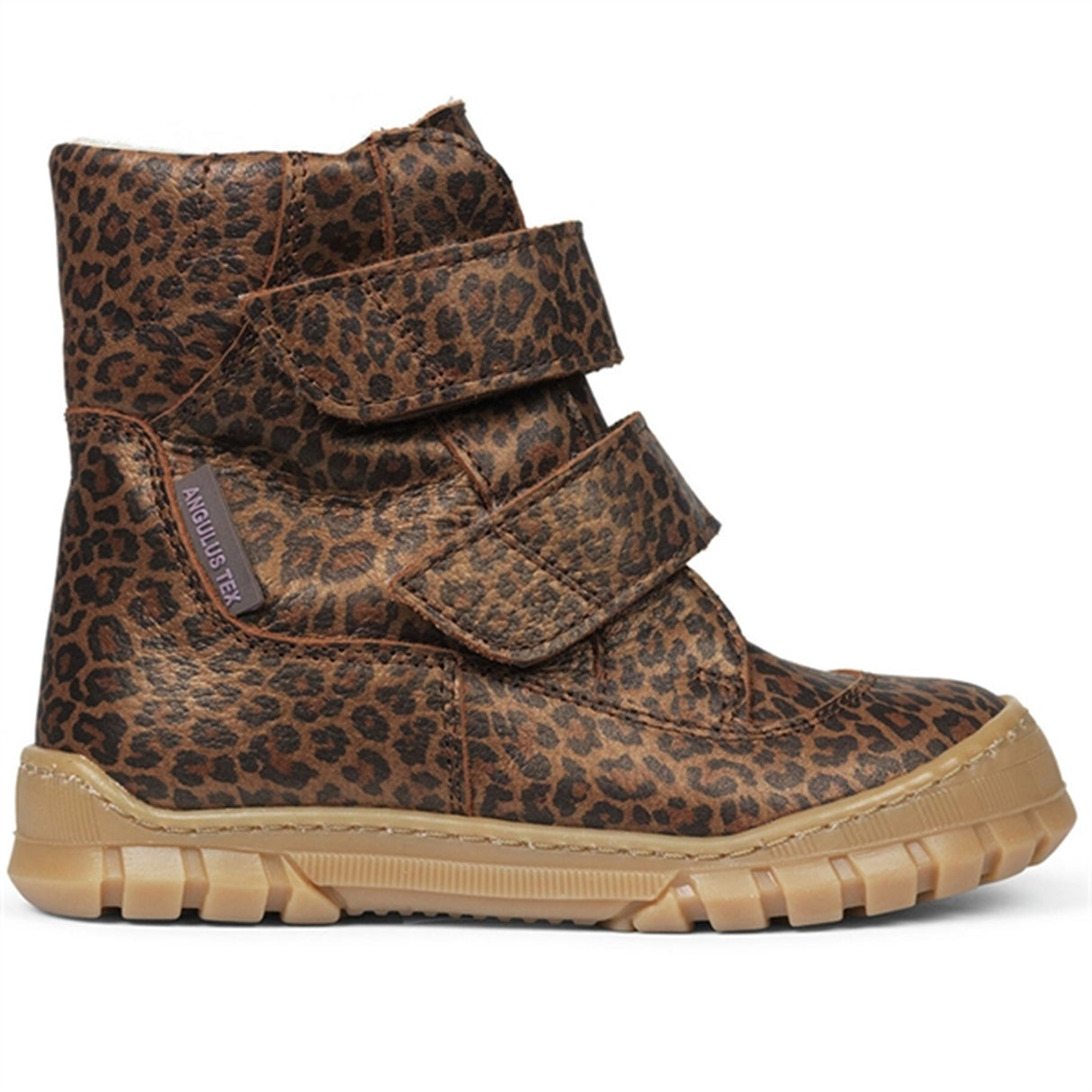 Angulus Tex-Støvle Med Borrelås Brown Leo 5