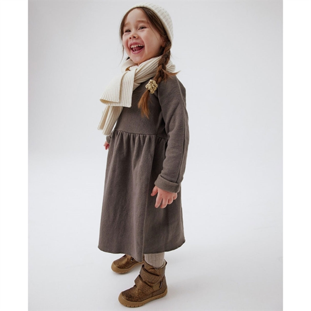 Angulus Tex-Støvle Med Borrelås Brown Leo 4