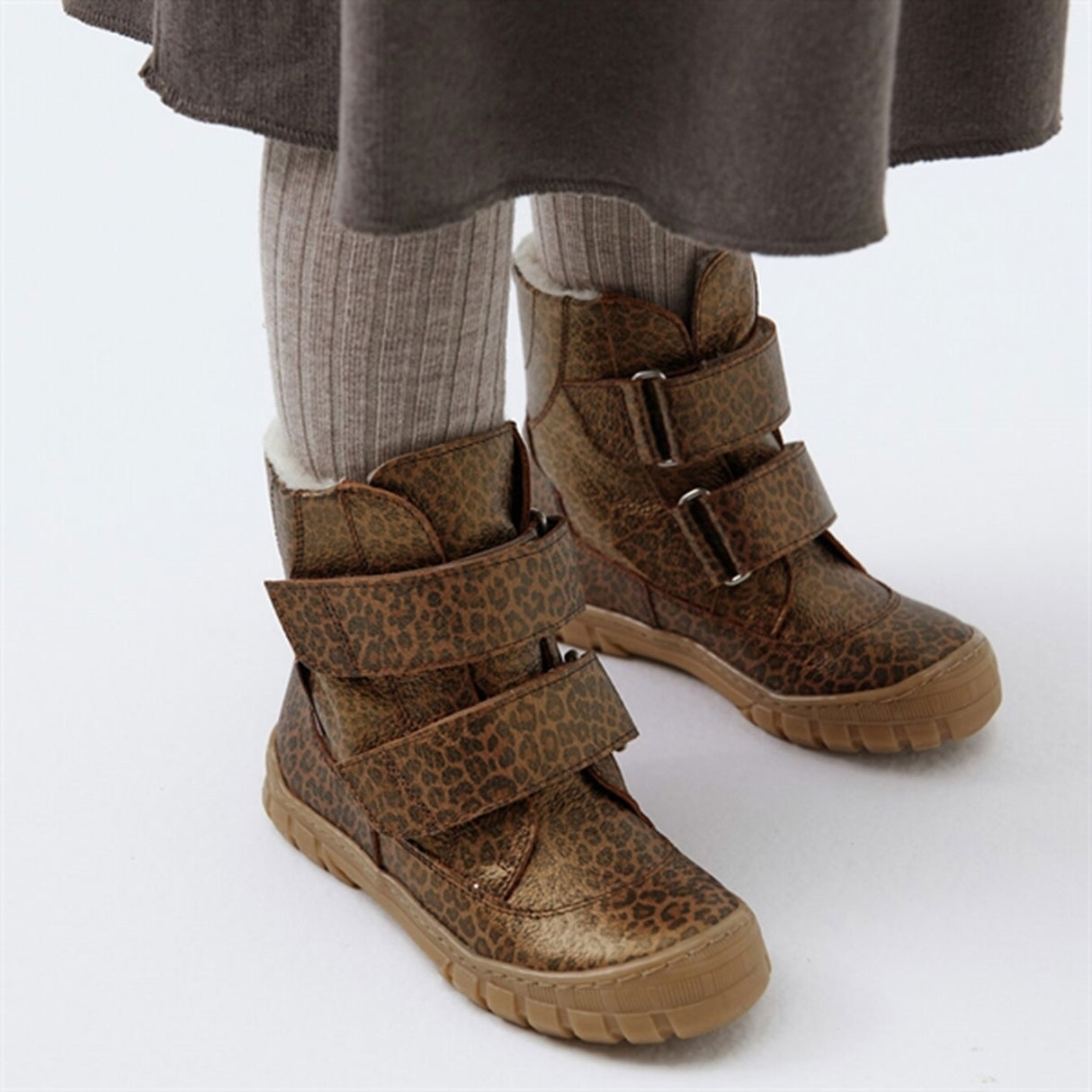 Angulus Tex-Støvle Med Borrelås Brown Leo 2