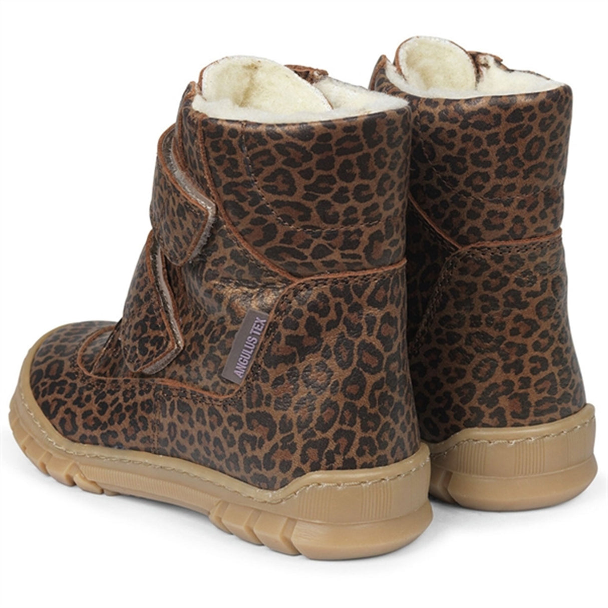 Angulus Tex-Støvle Med Borrelås Brown Leo 6