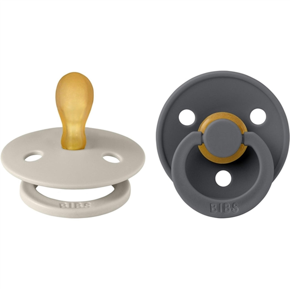 Bibs Colour Latex Symmetrical Smokker 2-pakning Sand/Iron