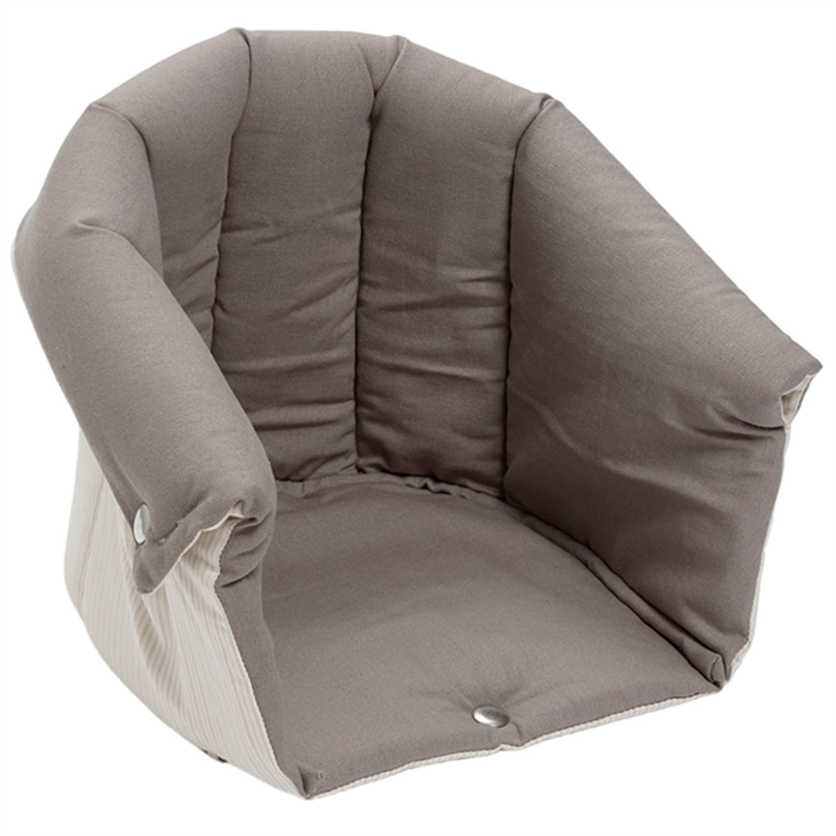 Copenhagen Colors Multifunksjonell Kalesje for Babylift Dark Grey Solid w. Creme Stripe