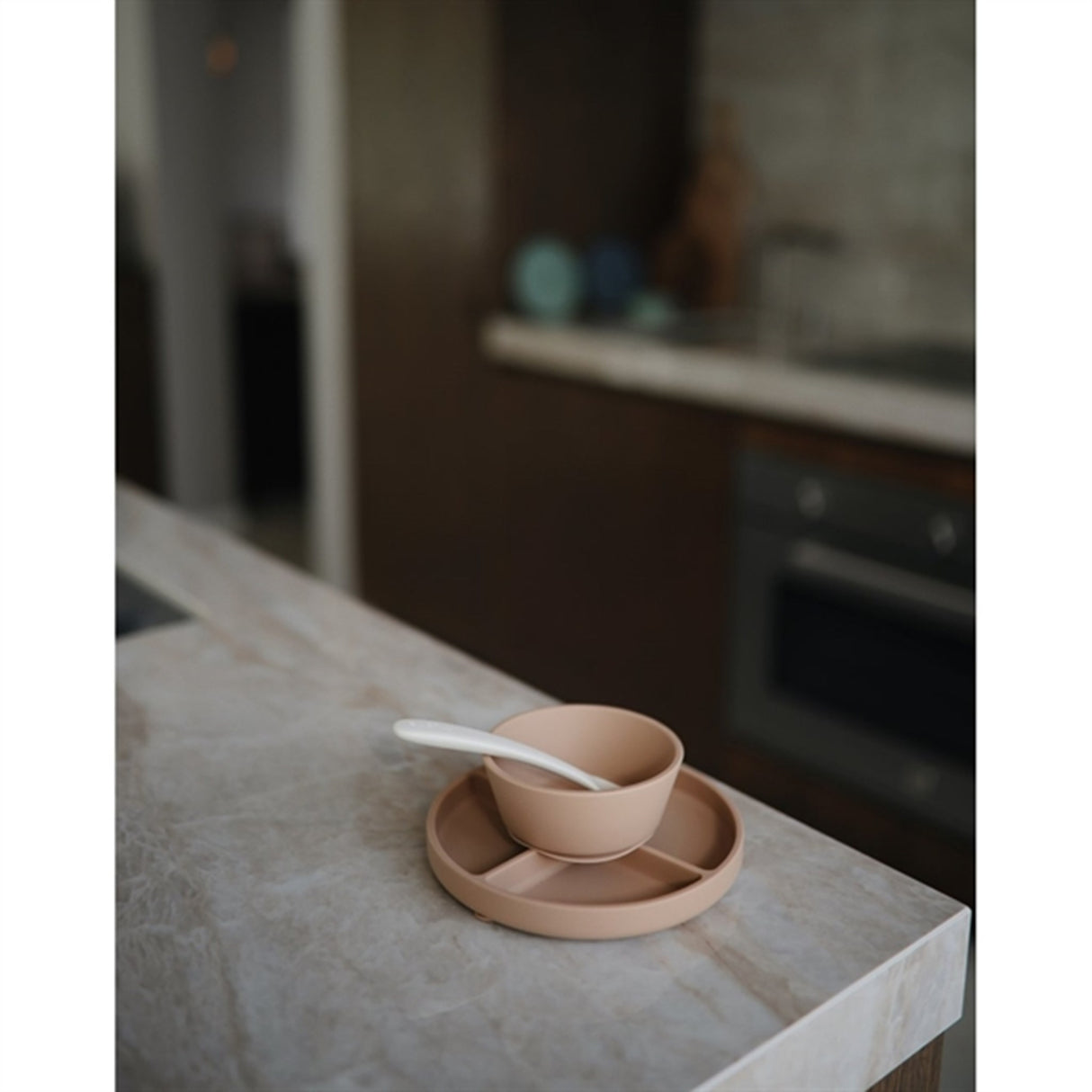 Mushie Silikone Skål Natural