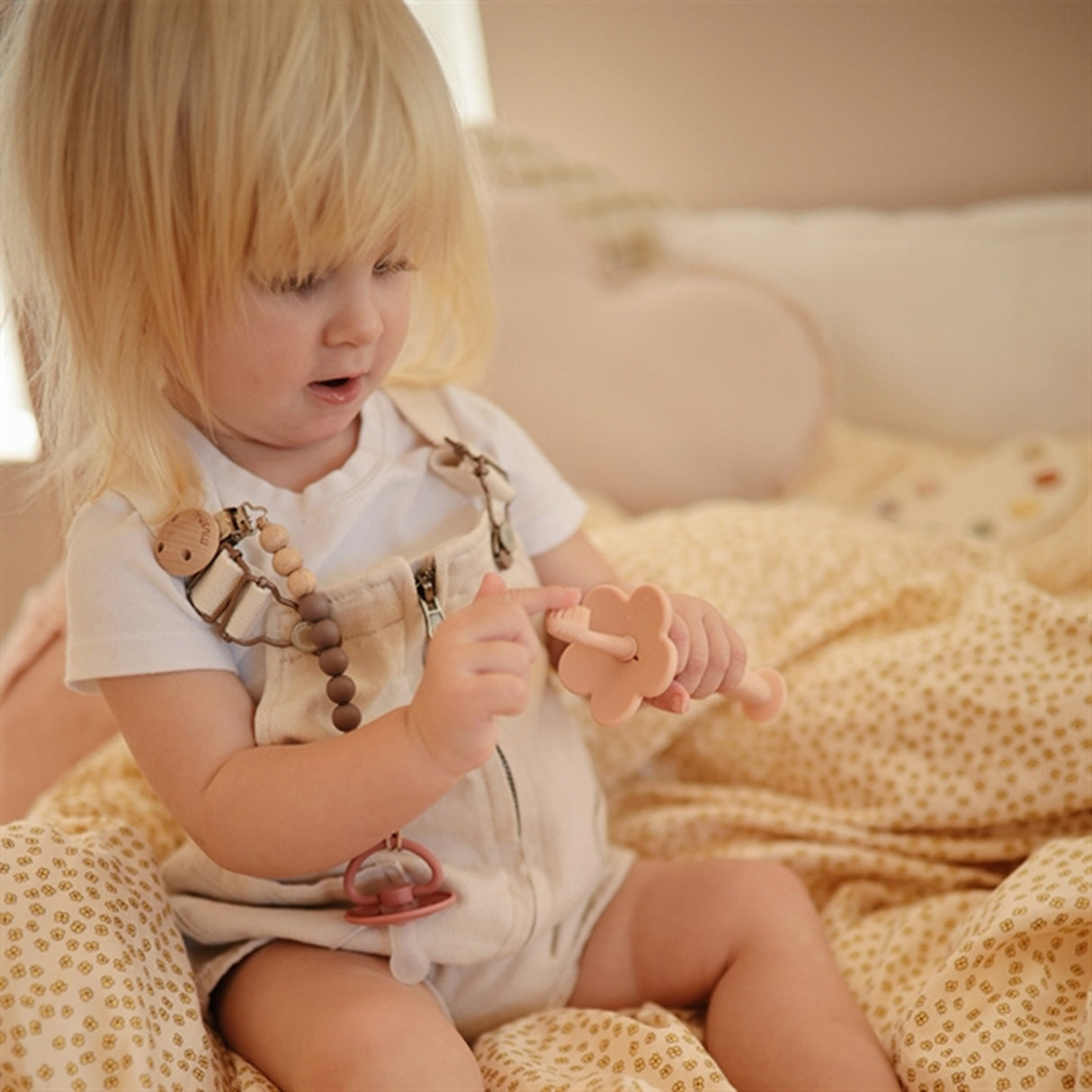 Mushie Tannbørste Flower Blush