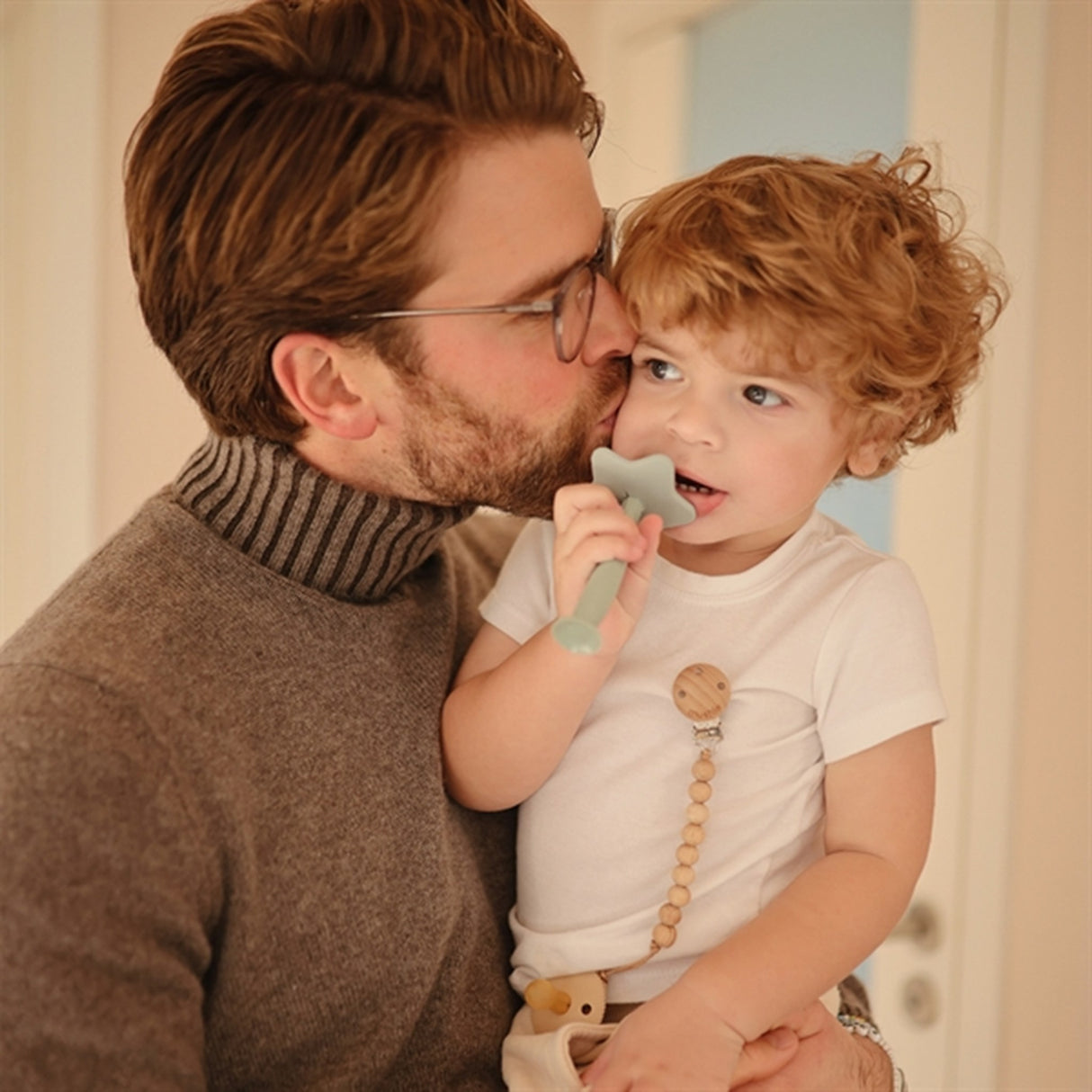 Mushie Tannbørste Star Cambridge Blue