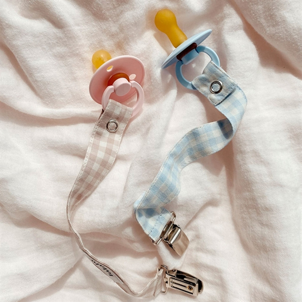 lalaby Blue Gingham Smokkesnor