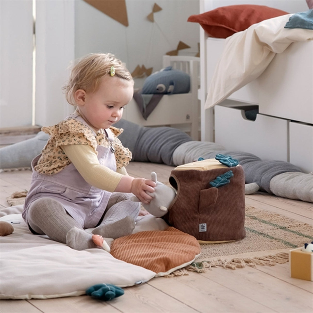 Sebra Aktivitetsleker Gjemsel Trestubbe Brown