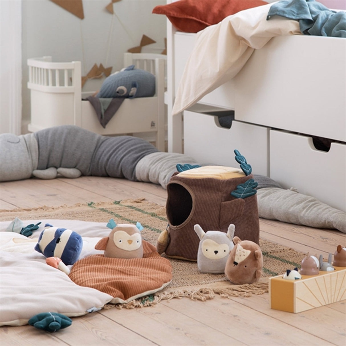 Sebra Aktivitetsleker Gjemsel Trestubbe Brown